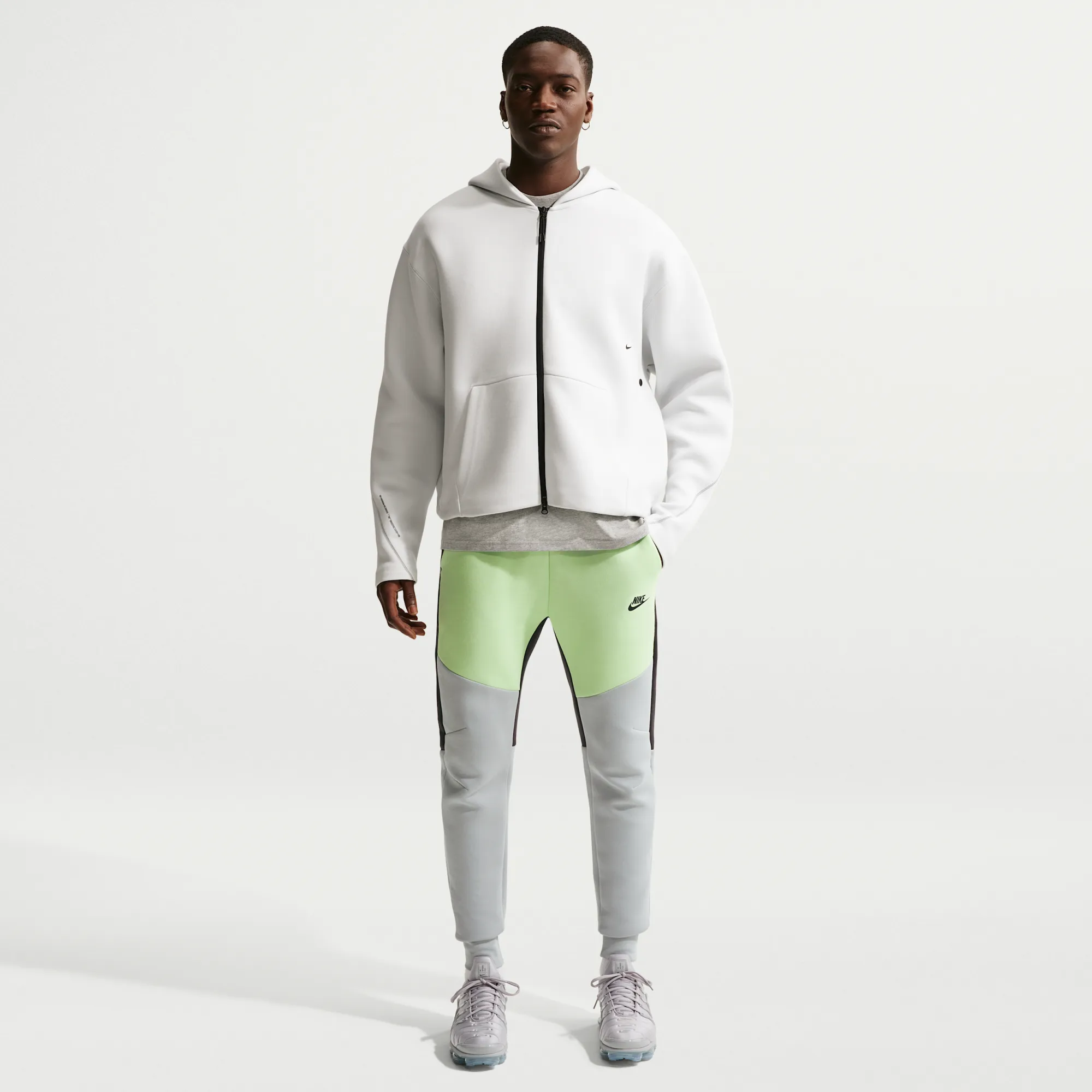 Nike Tech Men's Fleece Joggers - Light Liquid Lime - Fleece