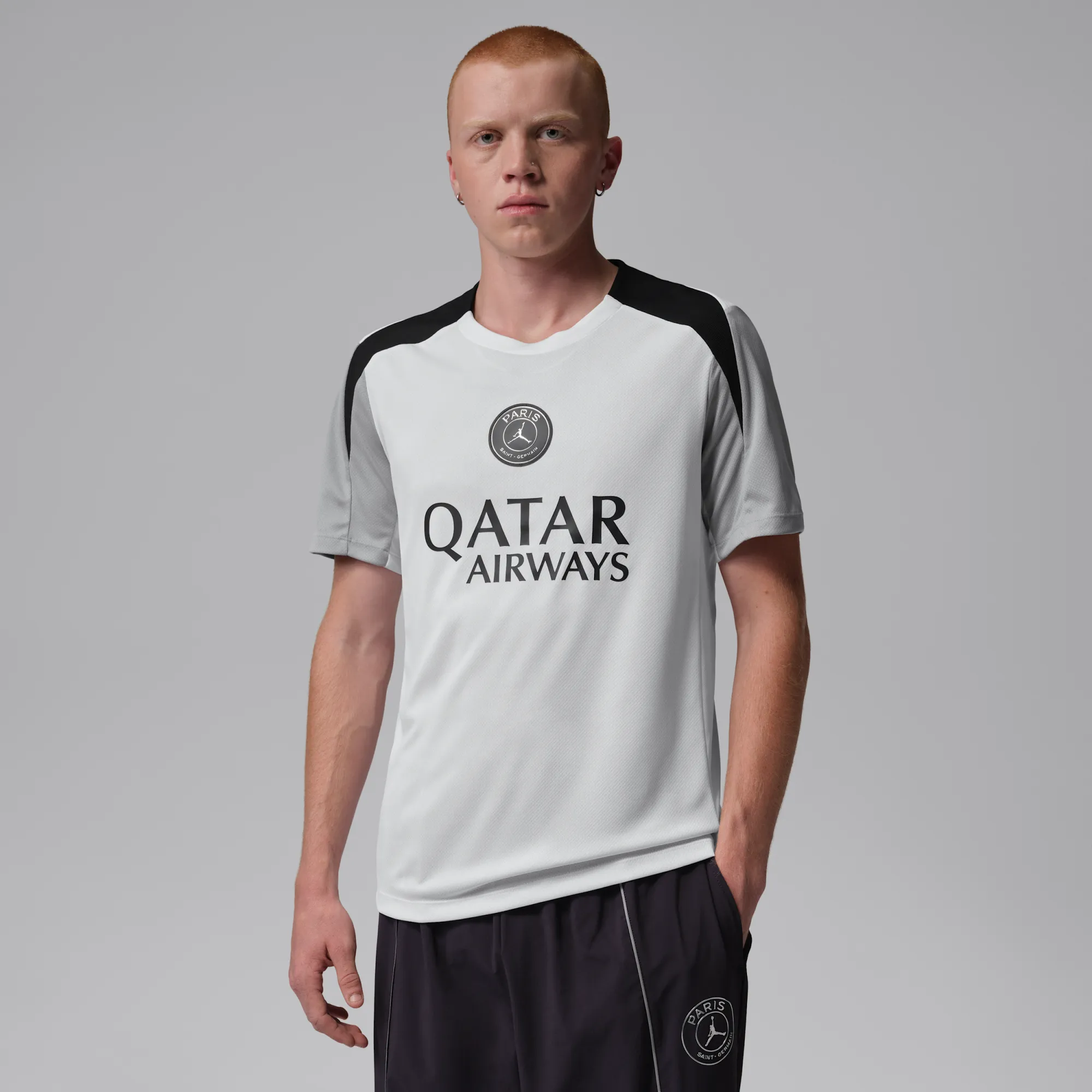 Nike Paris Saint-Germain Strike Night Edition Jordan Dri-FIT Football Short-Sleeve Knit Top - White