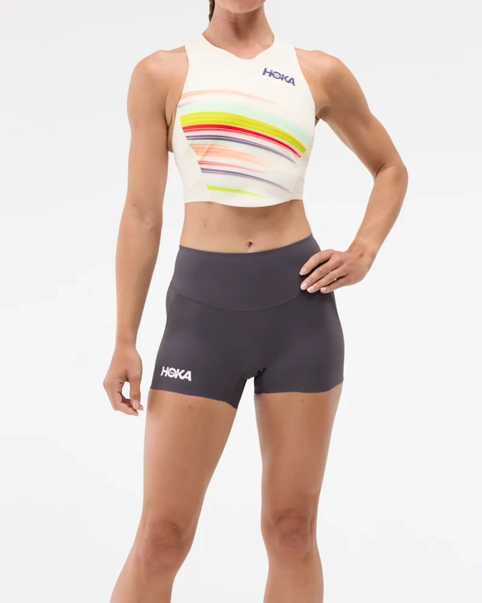 Hoka Women's Race Day Fitted 2.5" Shorts In Squid Ink
