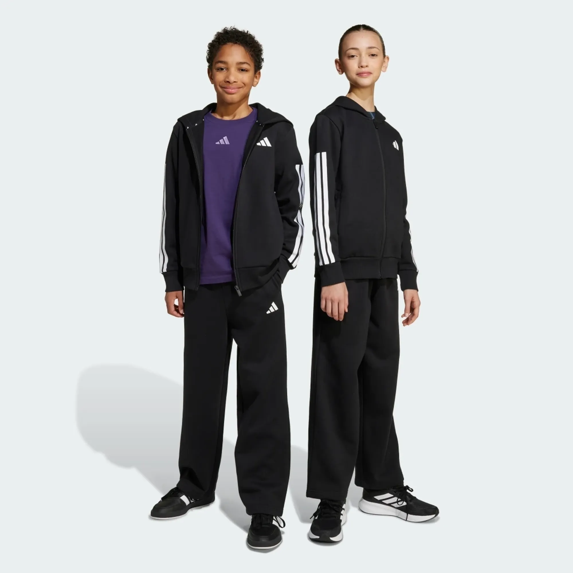 adidas Hooded Fleece Track Suit Kids