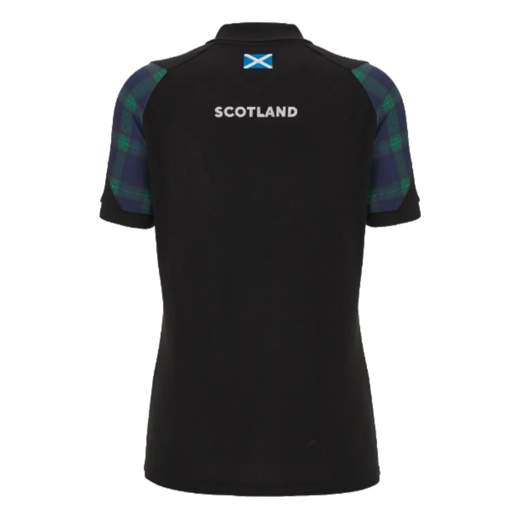2023-2024 Scotland Rugby Travel Polo Shirt (Black) - Ladies