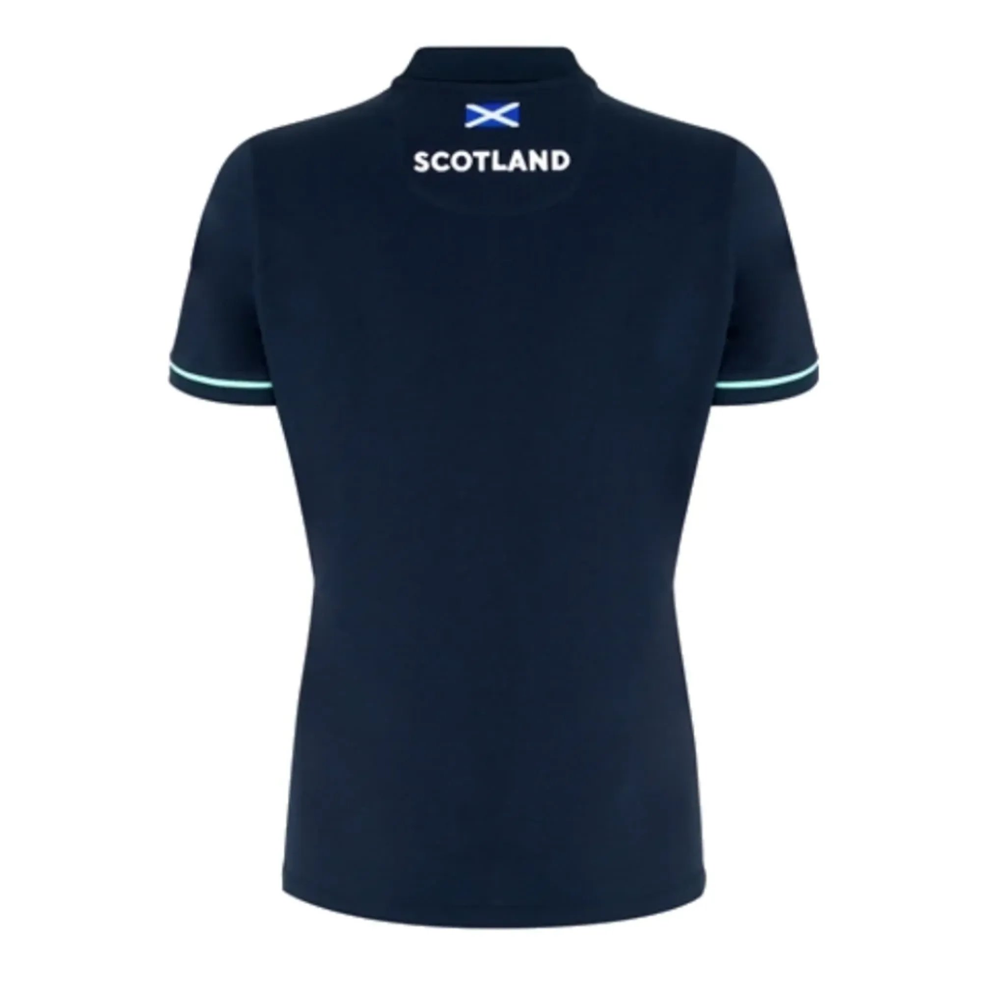 2024-2025 Scotland Rugby Travel Polo Shirt (Navy) - Womens