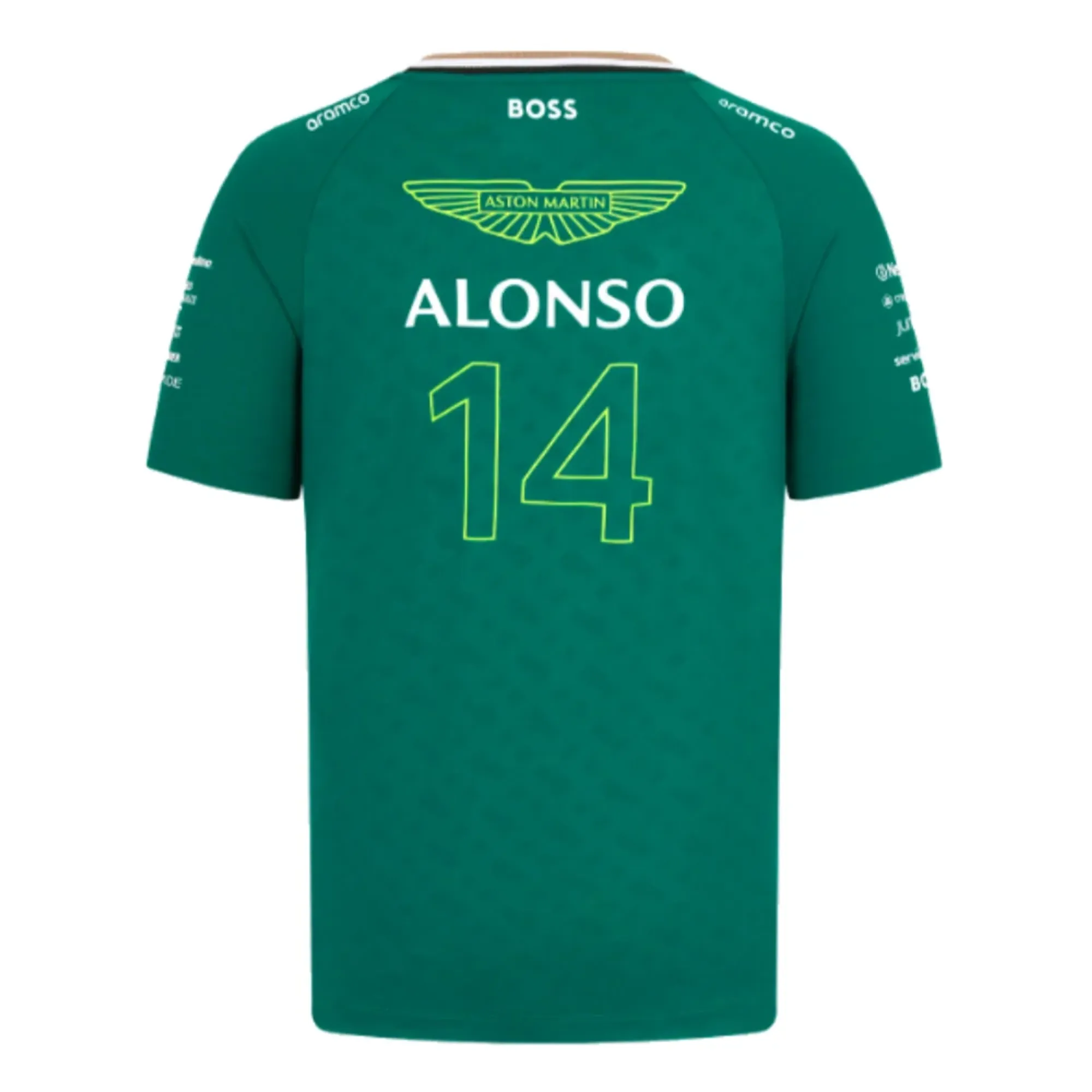 2024 Aston Martin Fernando Alonso Team Tee (Green) - Kids