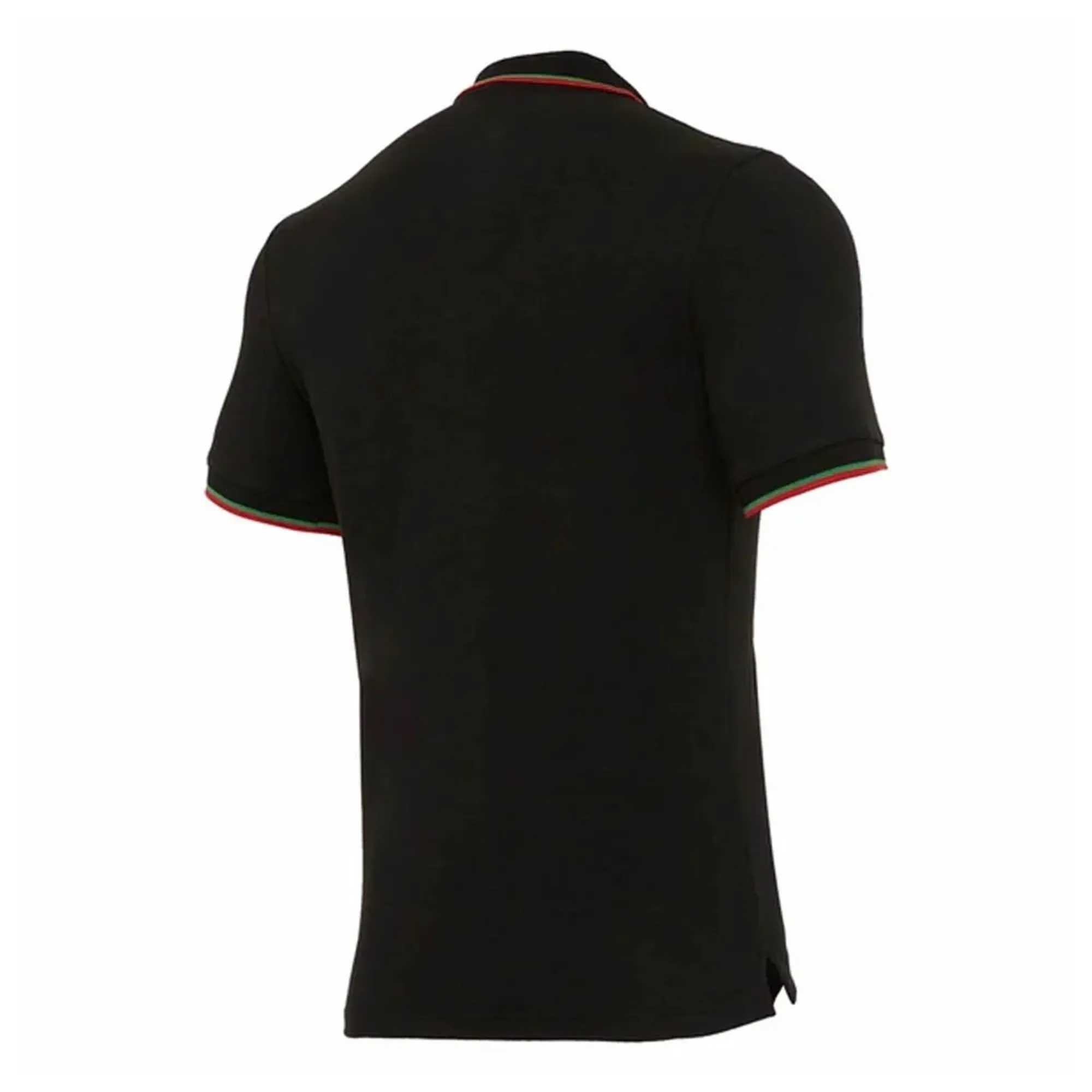 2020-2021 Wales Travel Cotton Piquet Polo Shirt (Black)
