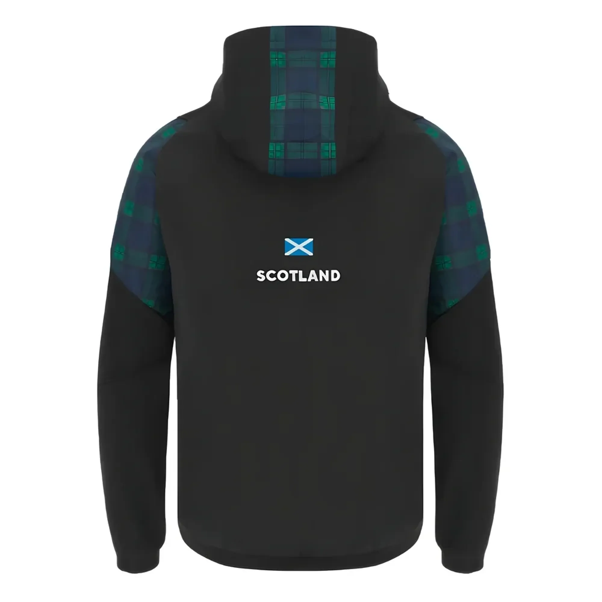 2023-2024 Scotland Rugby Travel Full Zip Hoodie (Black) - Kids