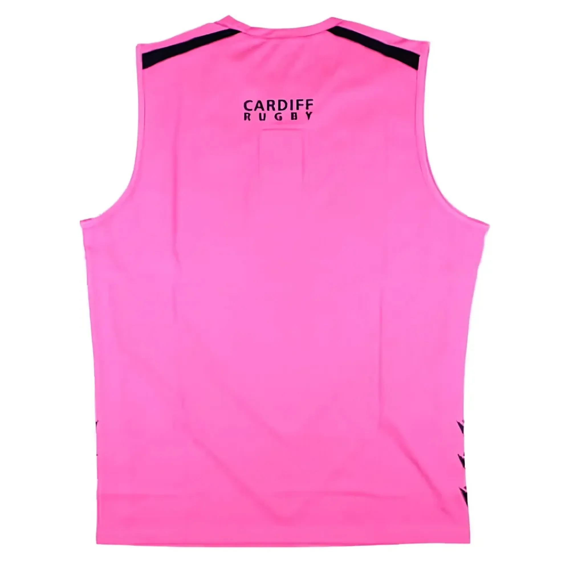 2024-2025 Cardiff Blues Rugby Sleeveless Training Shirt (Pink)