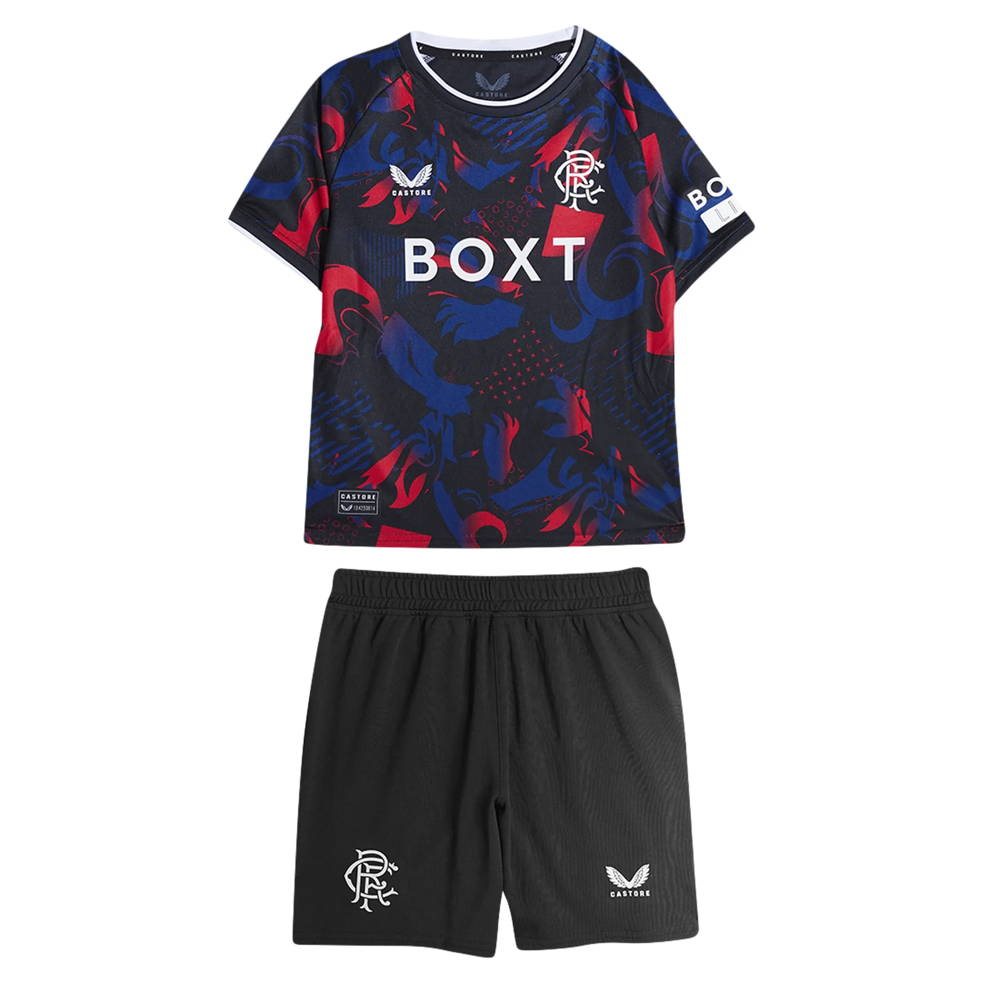 Castore Rangers Third Minikit 2024 2025 Infants - Black
