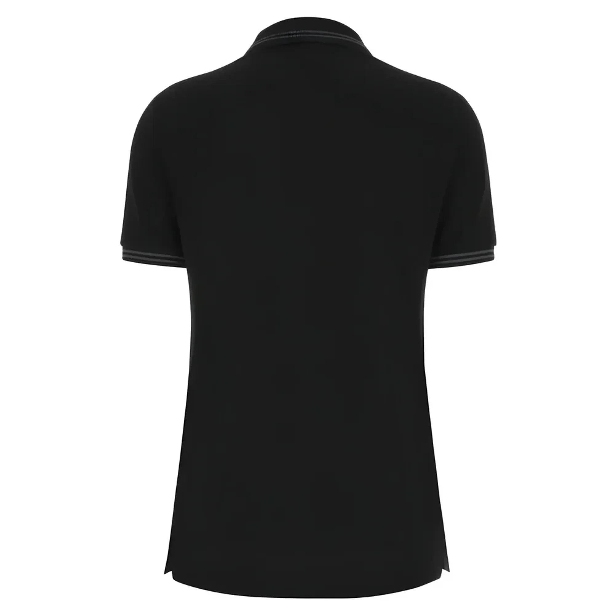 2024-2025 Wales Rugby Travel Polo Shirt (Black) - Womens