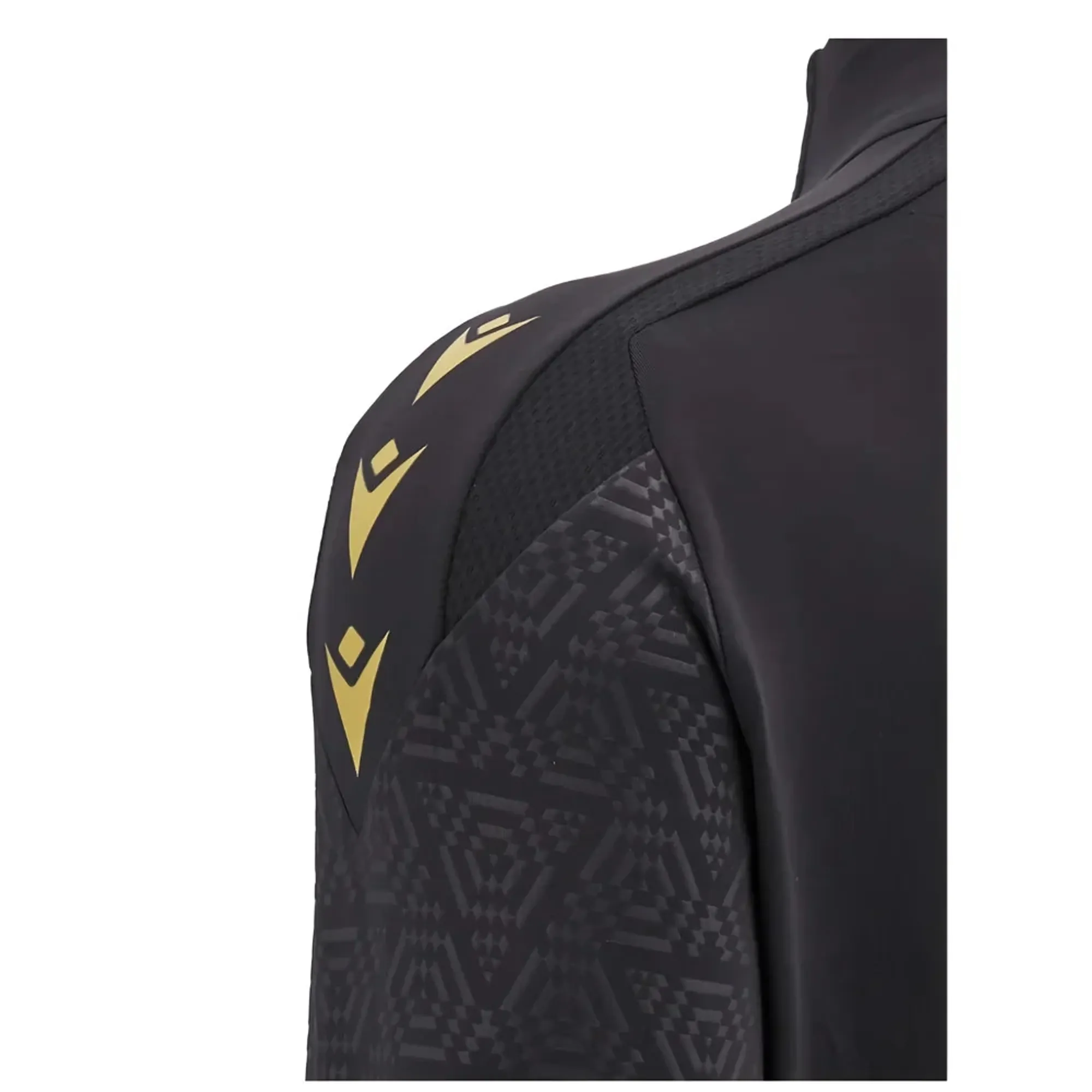 2024-2025 Wales WRU Rugby 1/4 Zip Training Top (Black) - Kids