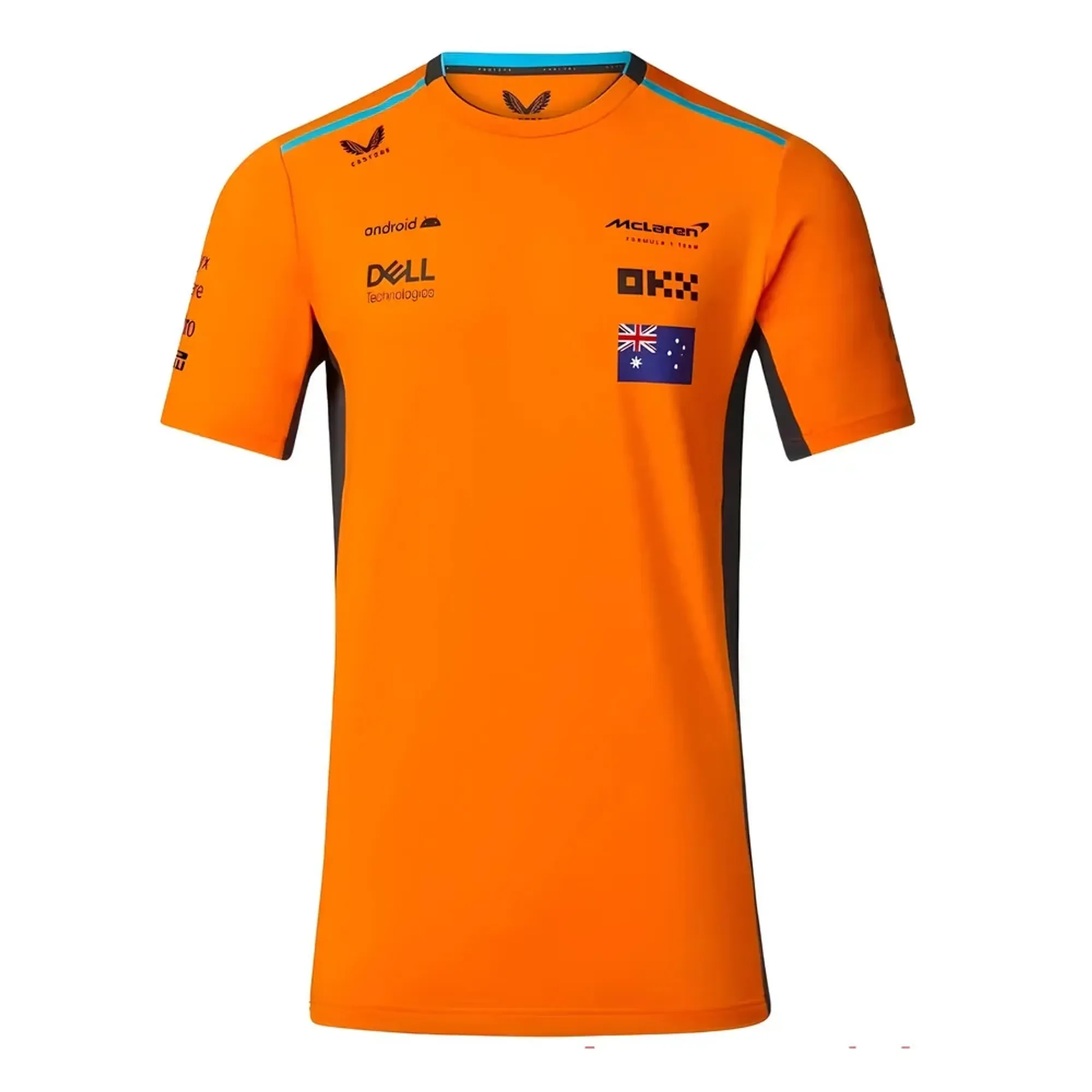 2024 McLaren Mens Replica Oscar Piastri Set Up T-shirt (Autumn Glory)