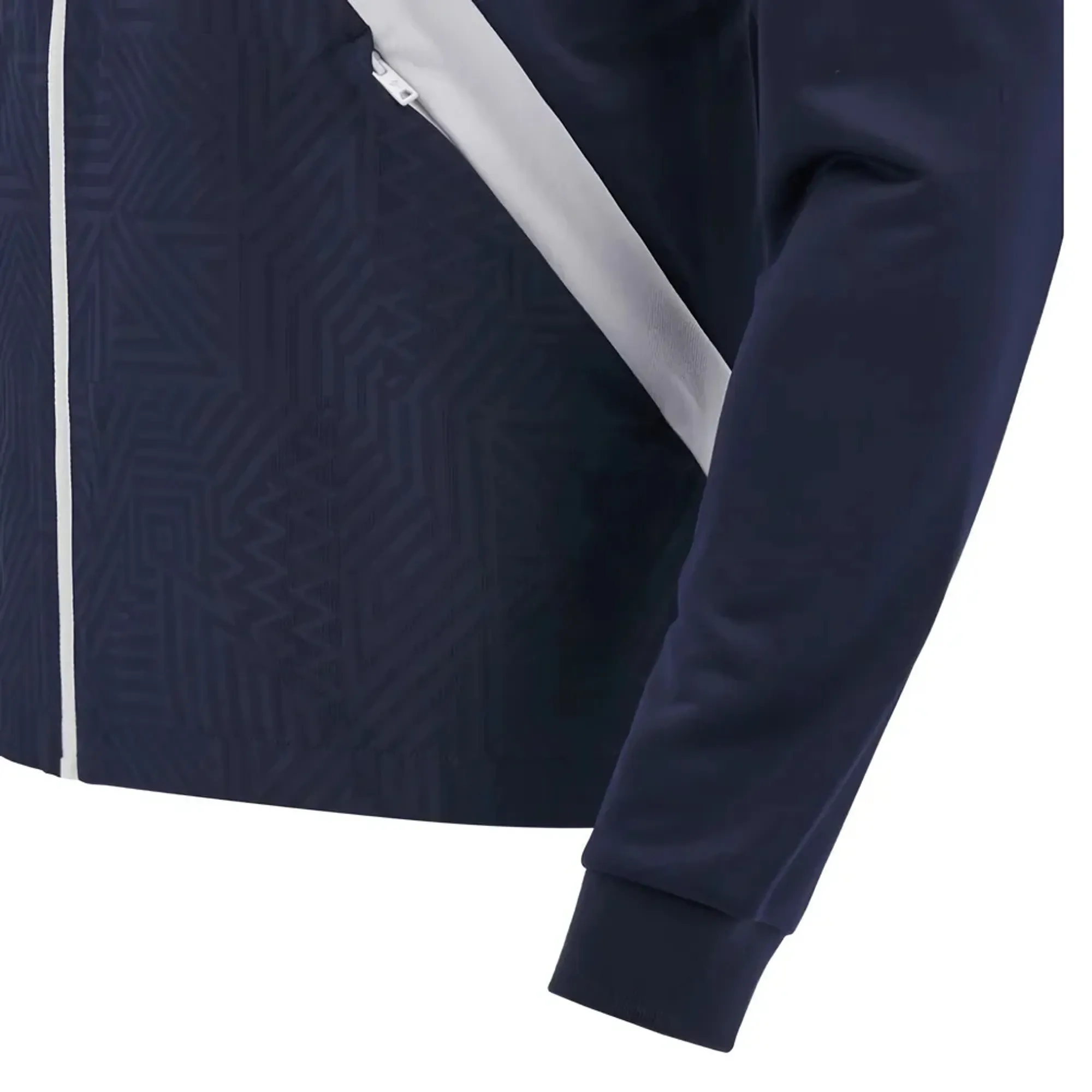 2025-2026 Edinburgh Rugby Hooded Warm Up Jacket (Navy)