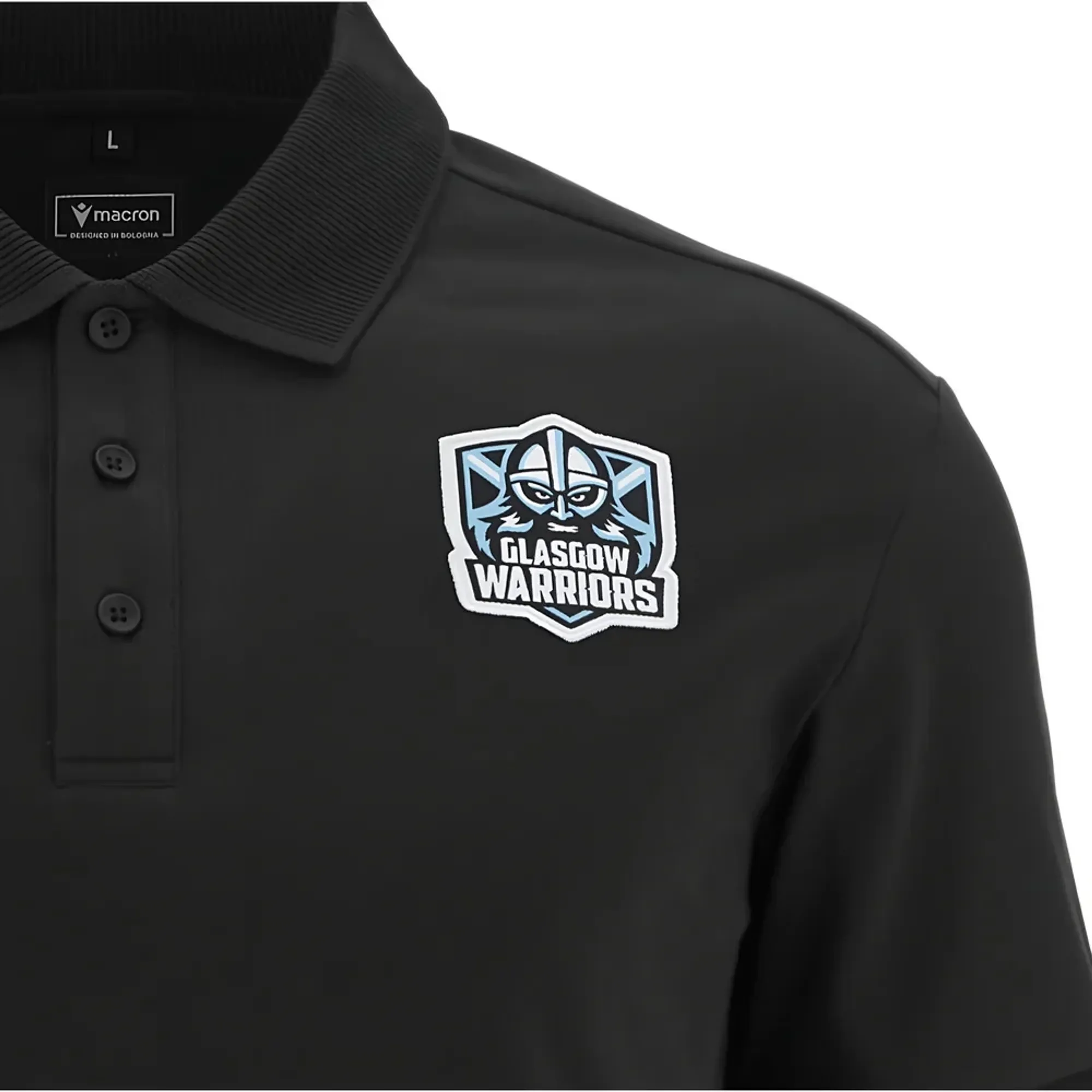 2025-2026 Glasgow Warriors Rugby Ath Polo Shirt (Black)