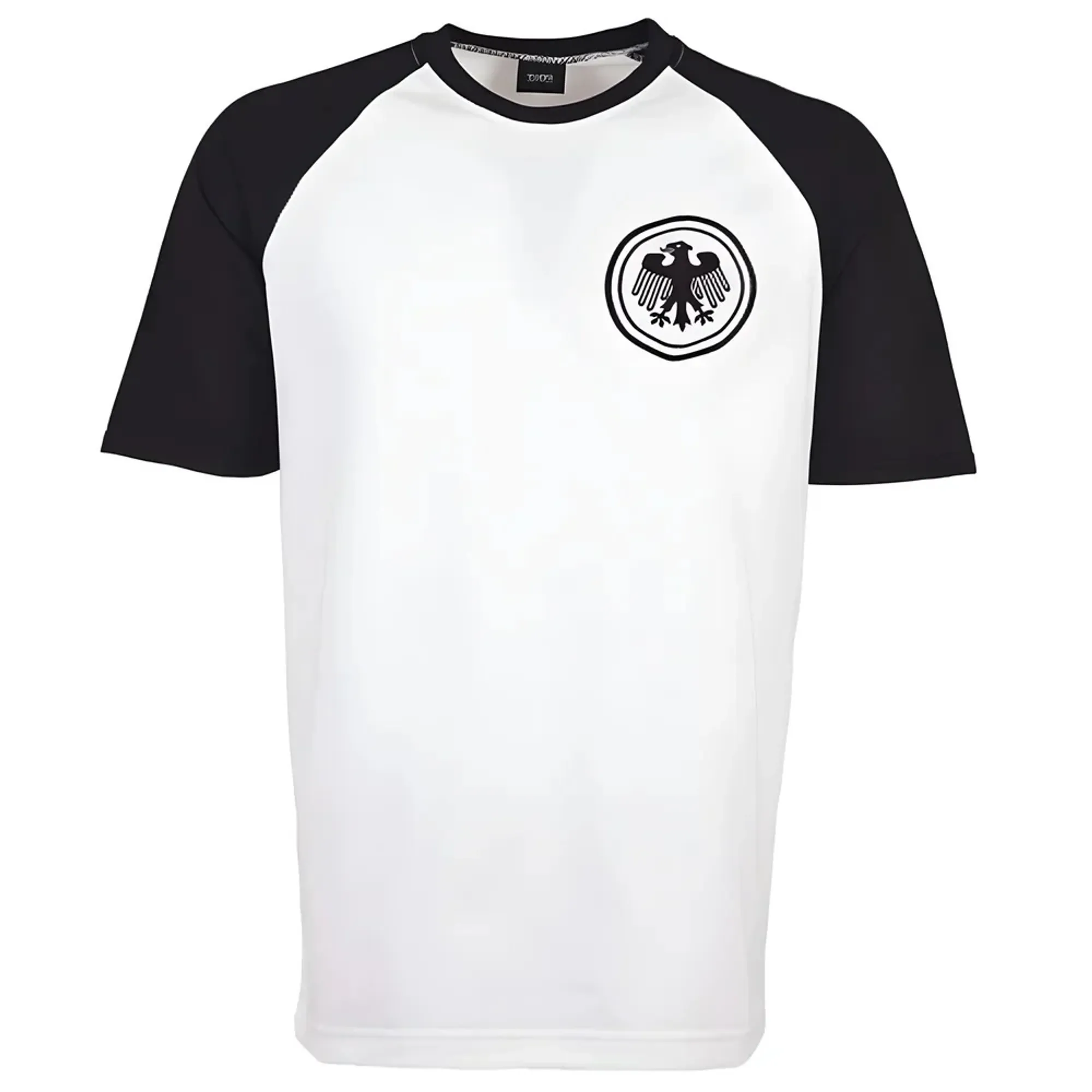 Germany Raglan Sleeve White/Black Retro T-Shirt