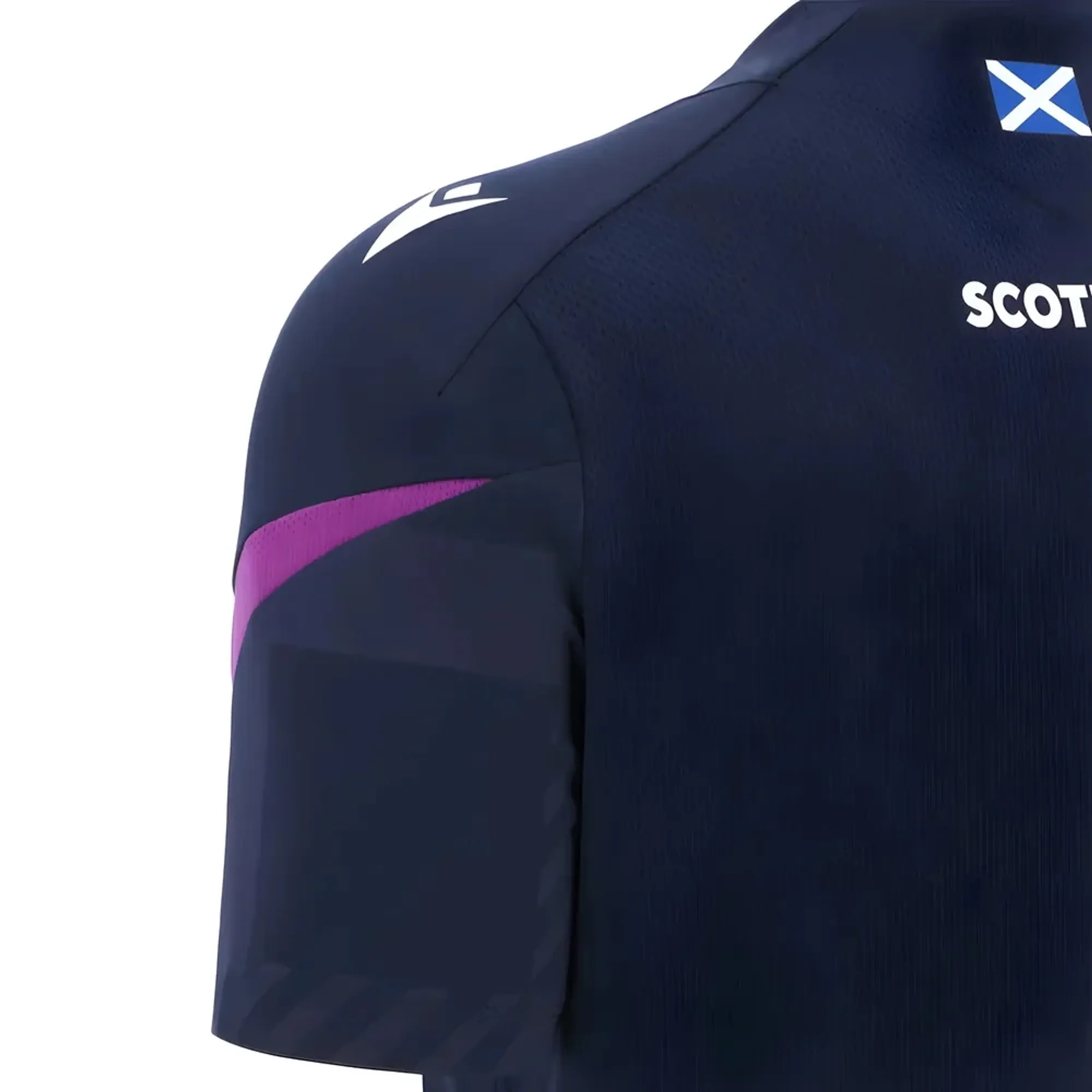 2025-2026 Scotland Rugby Training Poly Shirt (Navy) - Kids