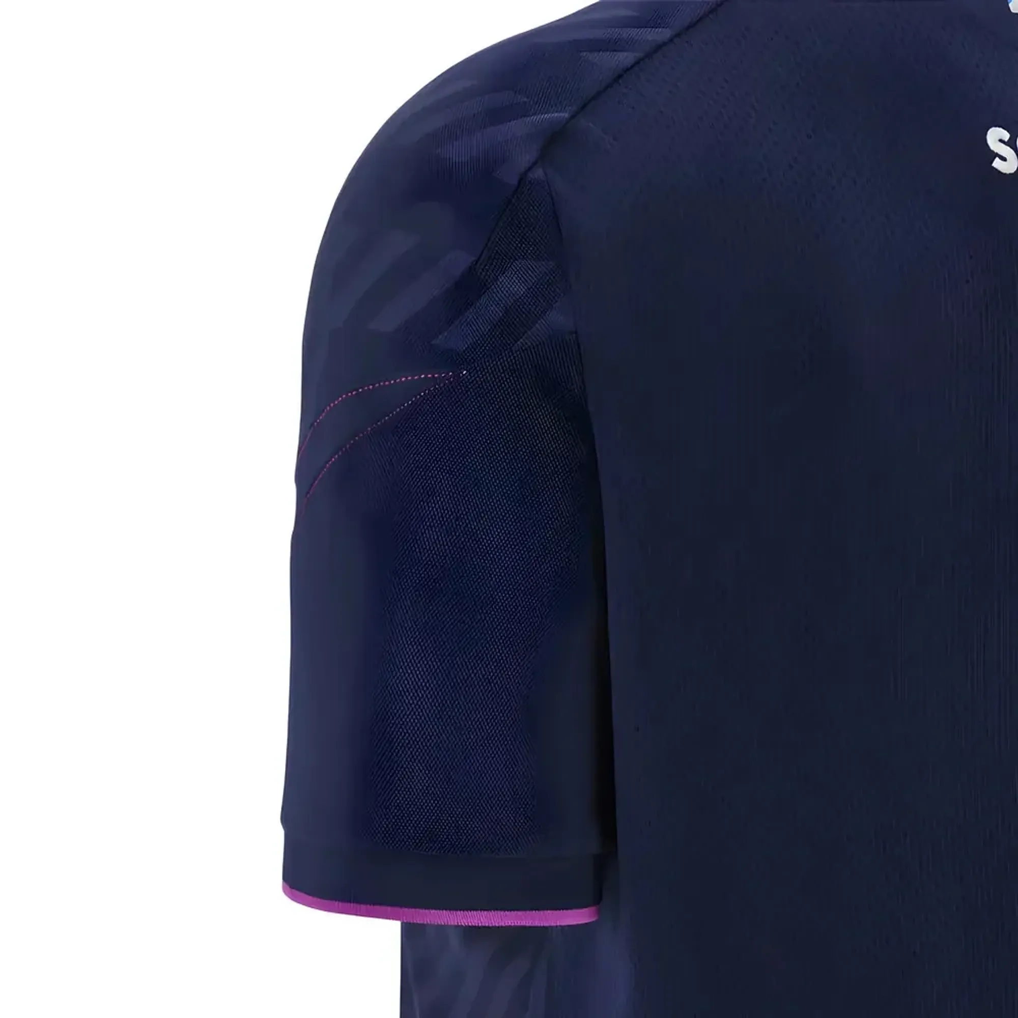 2025-2026 Scotland Rugby Travel Poly Polo Shirt (Navy)