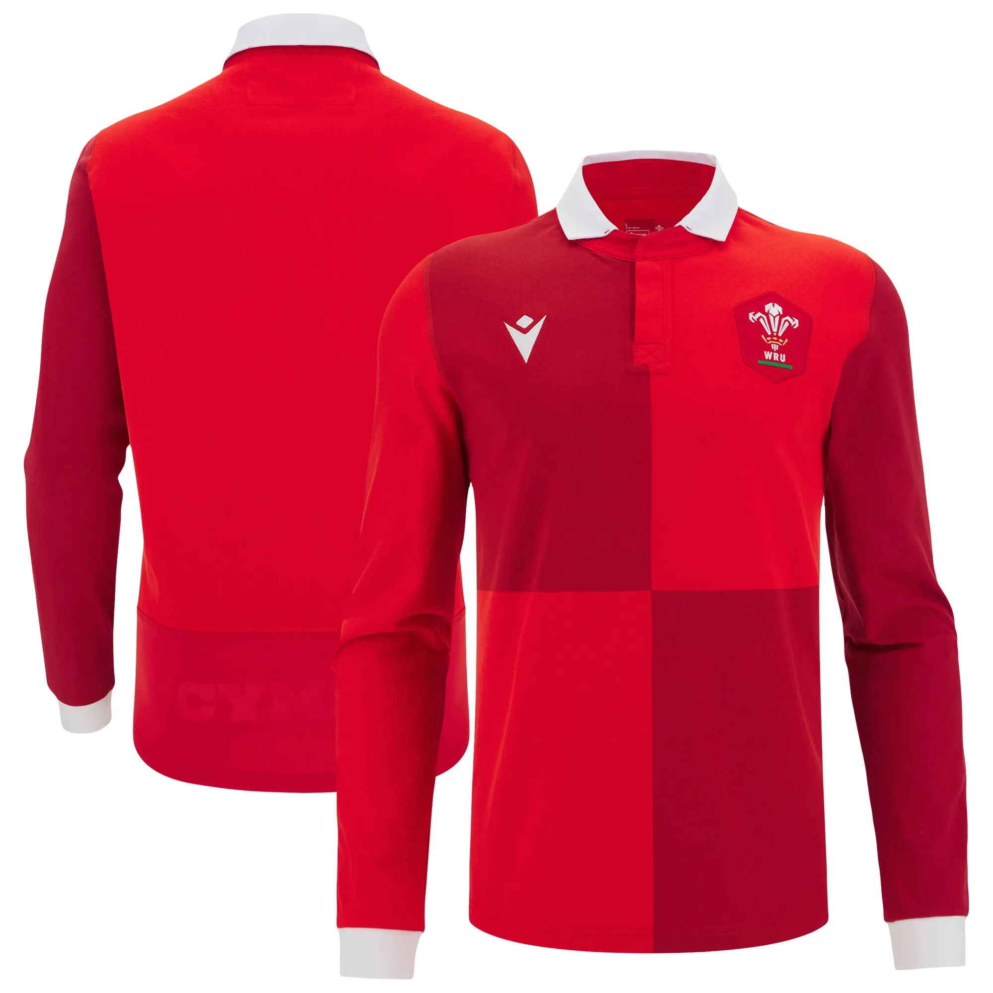 2025-2026 Wales Home Cotton LS Rugby Shirt