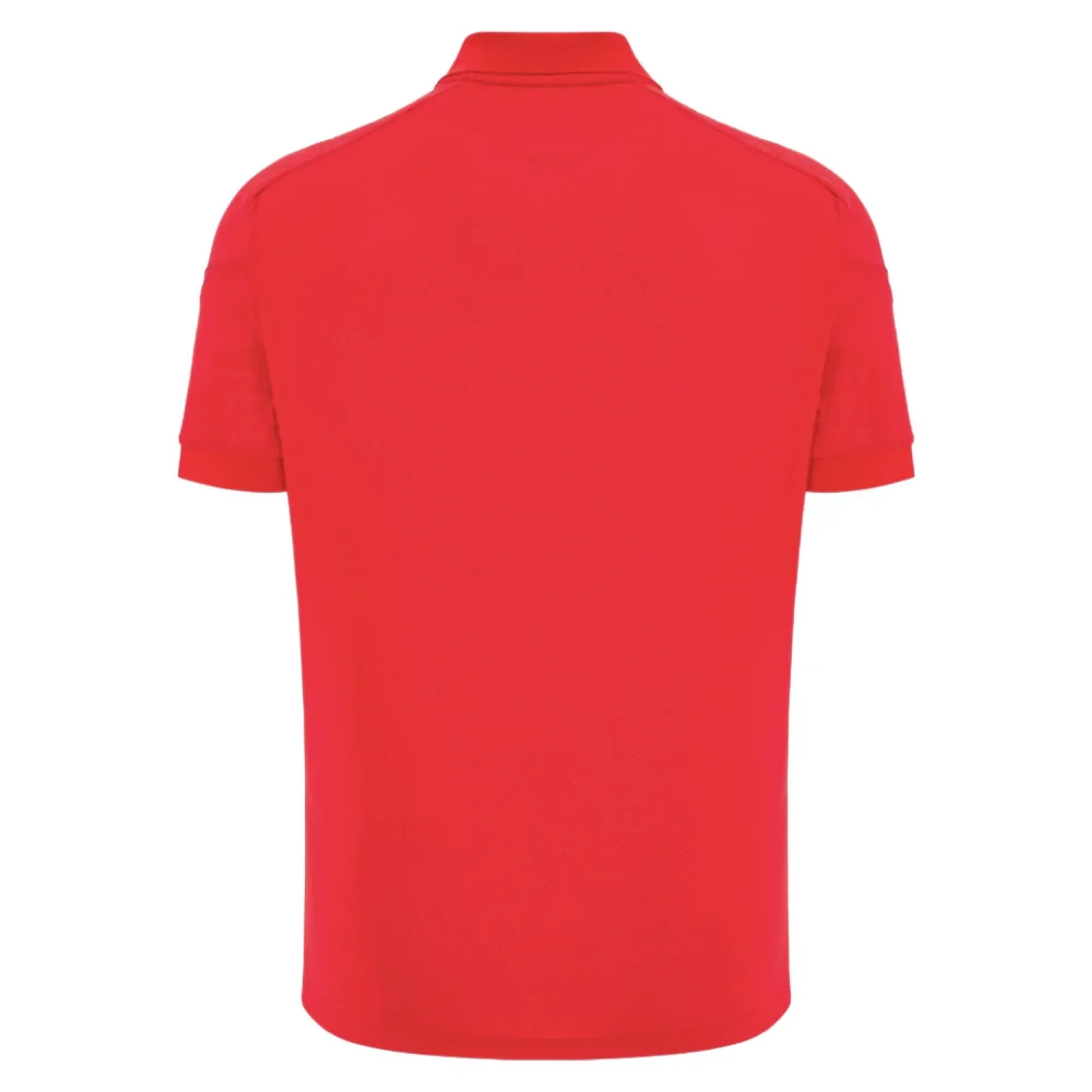 2025-2026 Wales WRU Rugby Travel Poly Polo Shirt (Red)