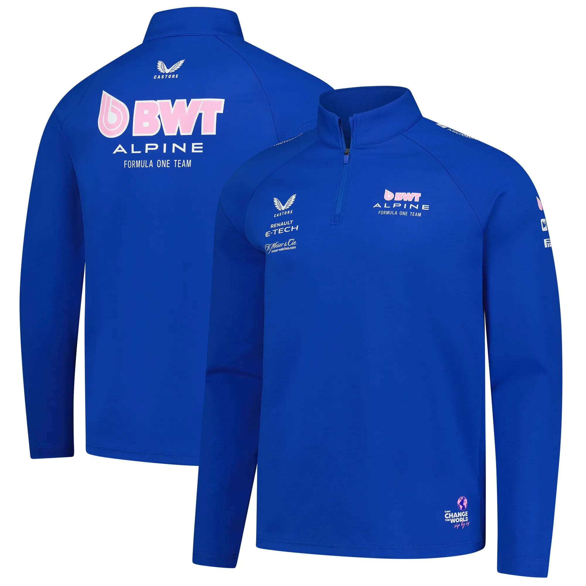 2025 Alpine F1 1/4 Zip Midlayer (Blue)