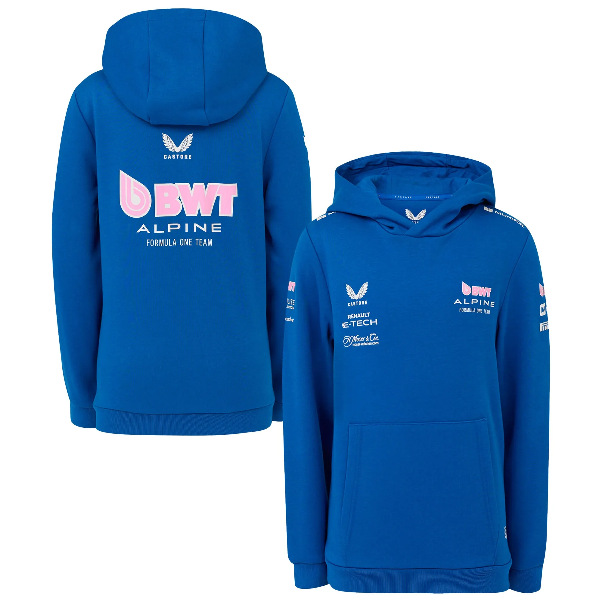 2025 Alpine F1 Pullover Hoodie (Blue) - Kids
