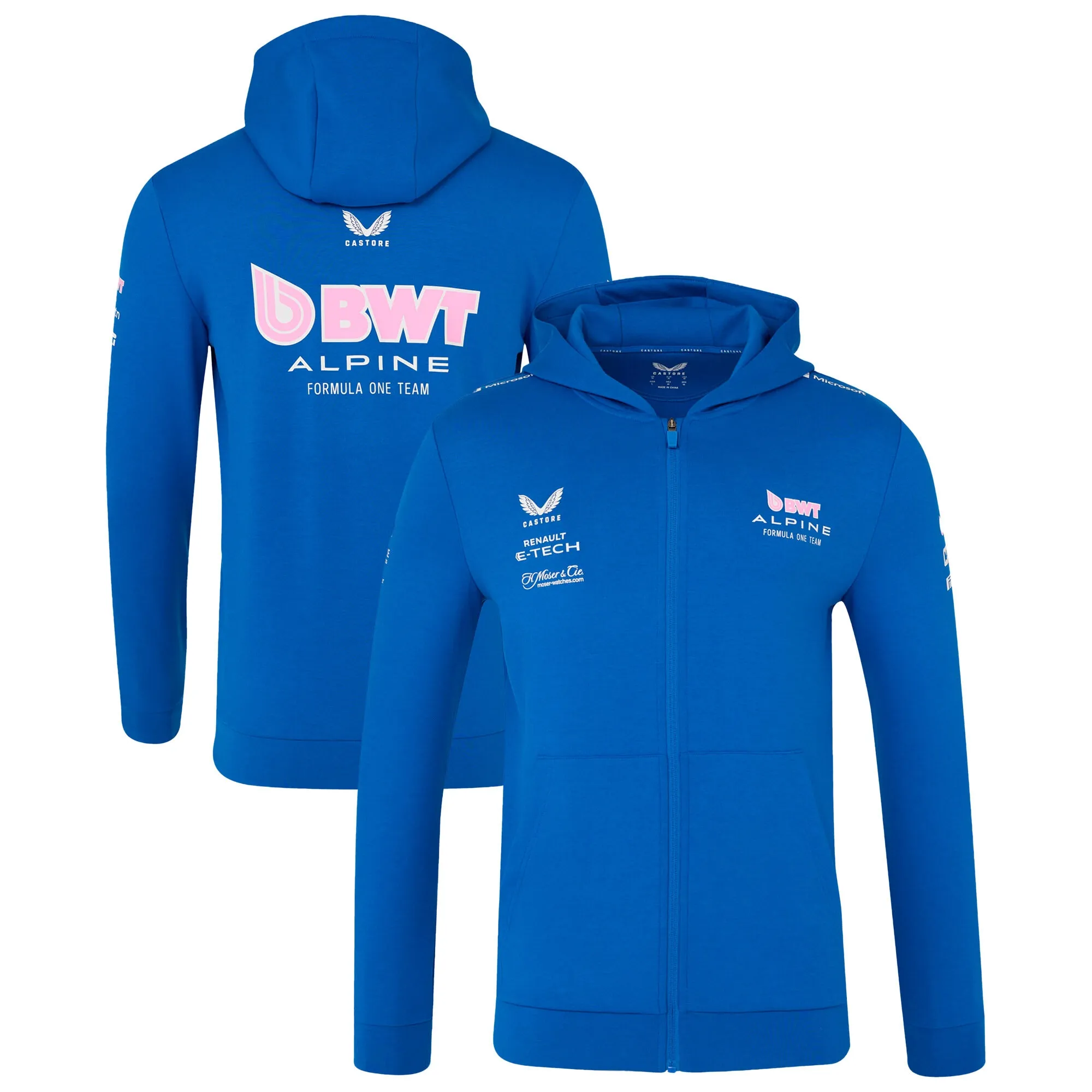 2025 Alpine Racing F1 Team Full Zip Hoodie (Lapis Blue)