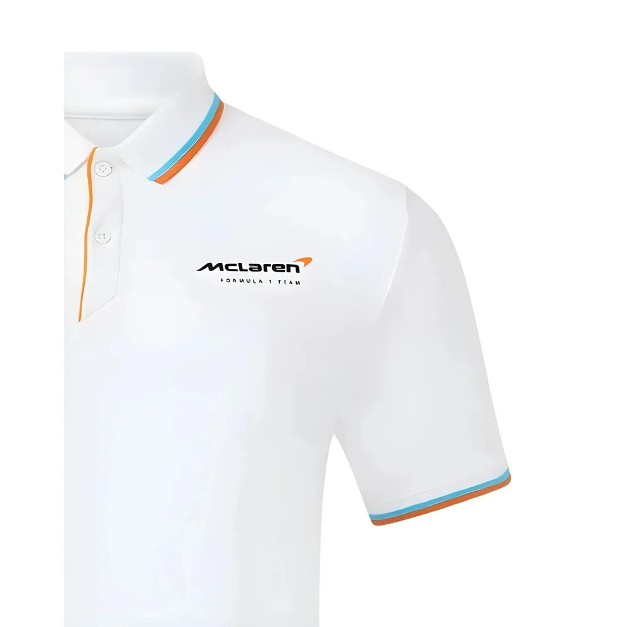 2025 McLaren F1 Core Essentials Polo Shirt (White)
