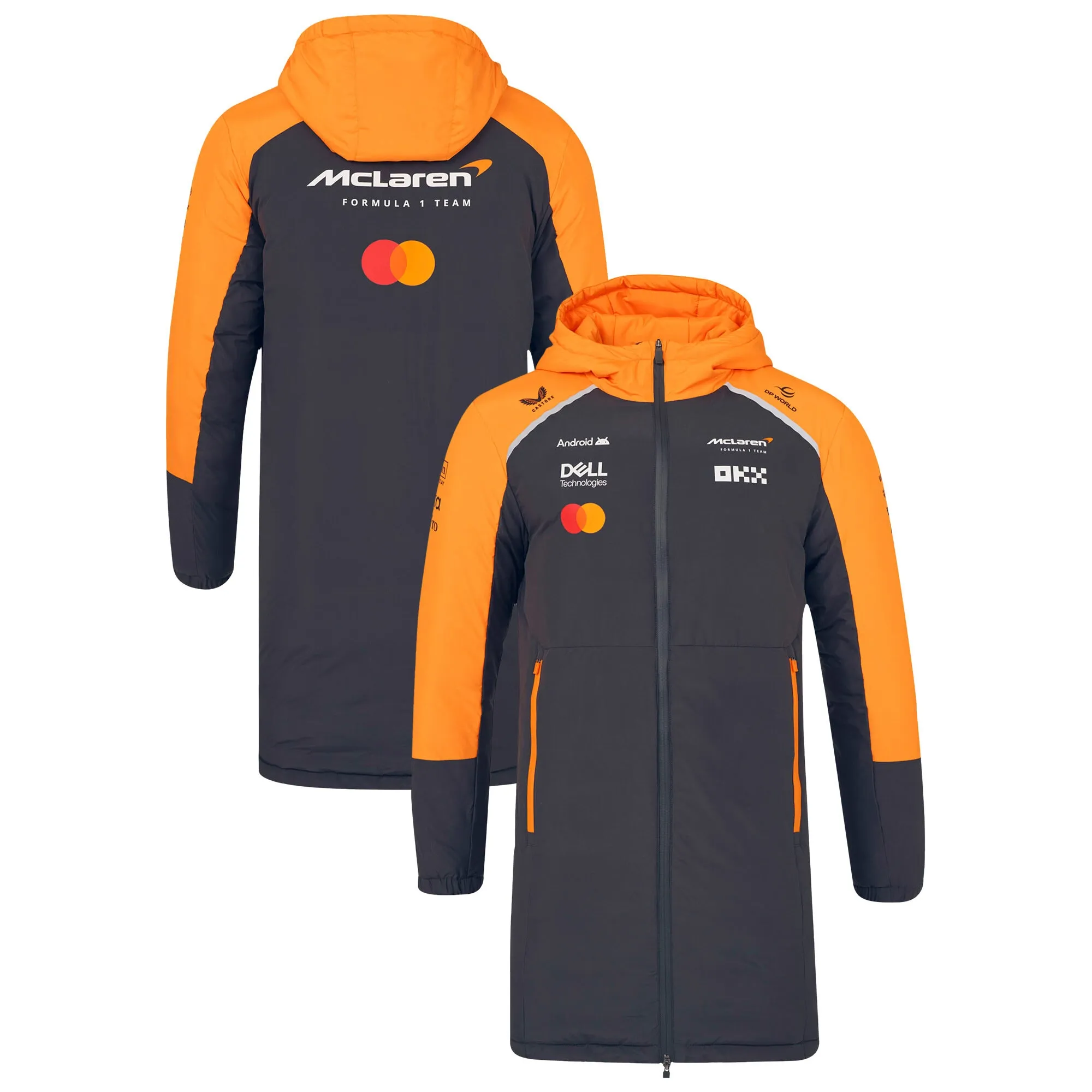 2025 McLaren F1 Team Longline Padded Jacket - Phantom