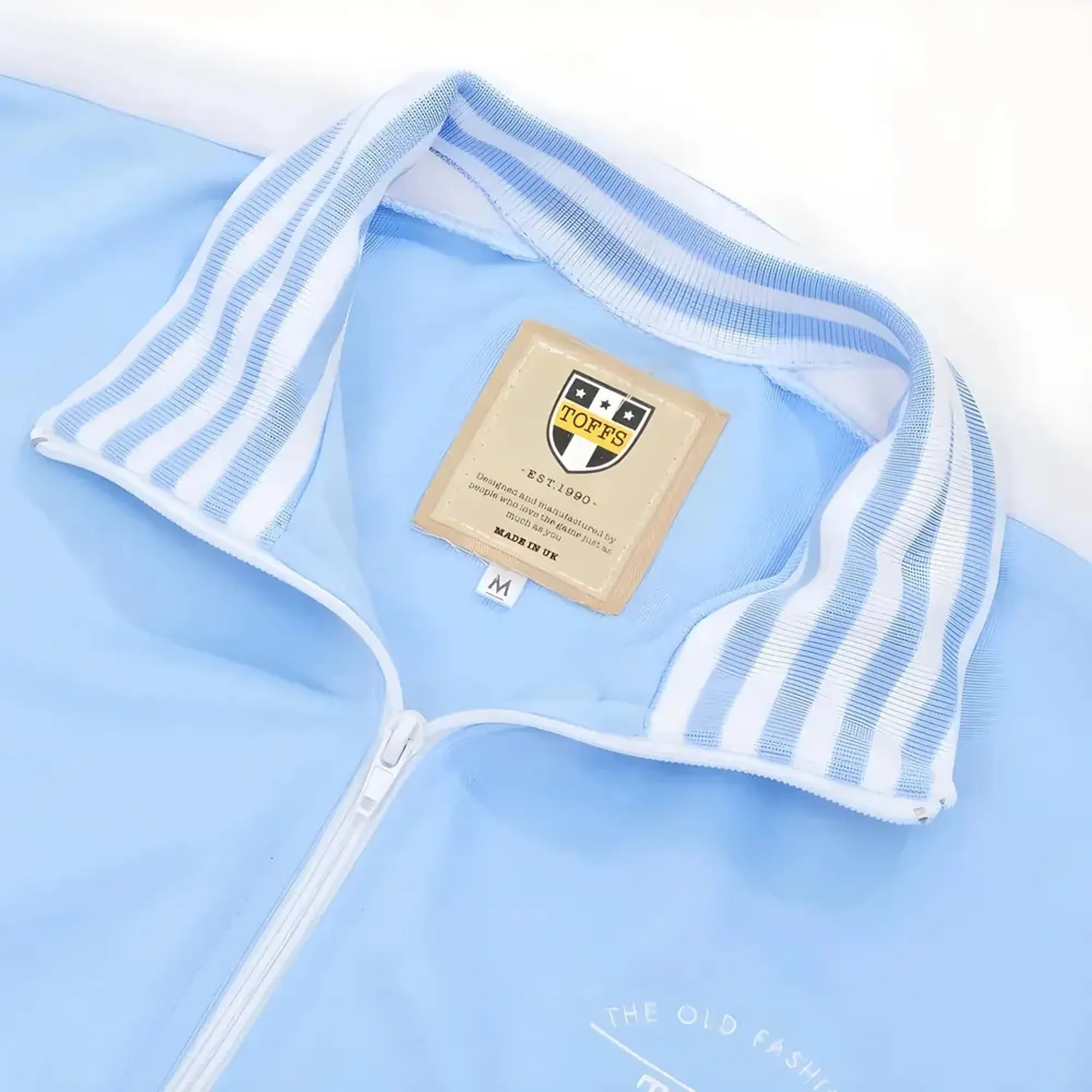The Old Fashioned Football Shirt Co. - Sky/White Track Top