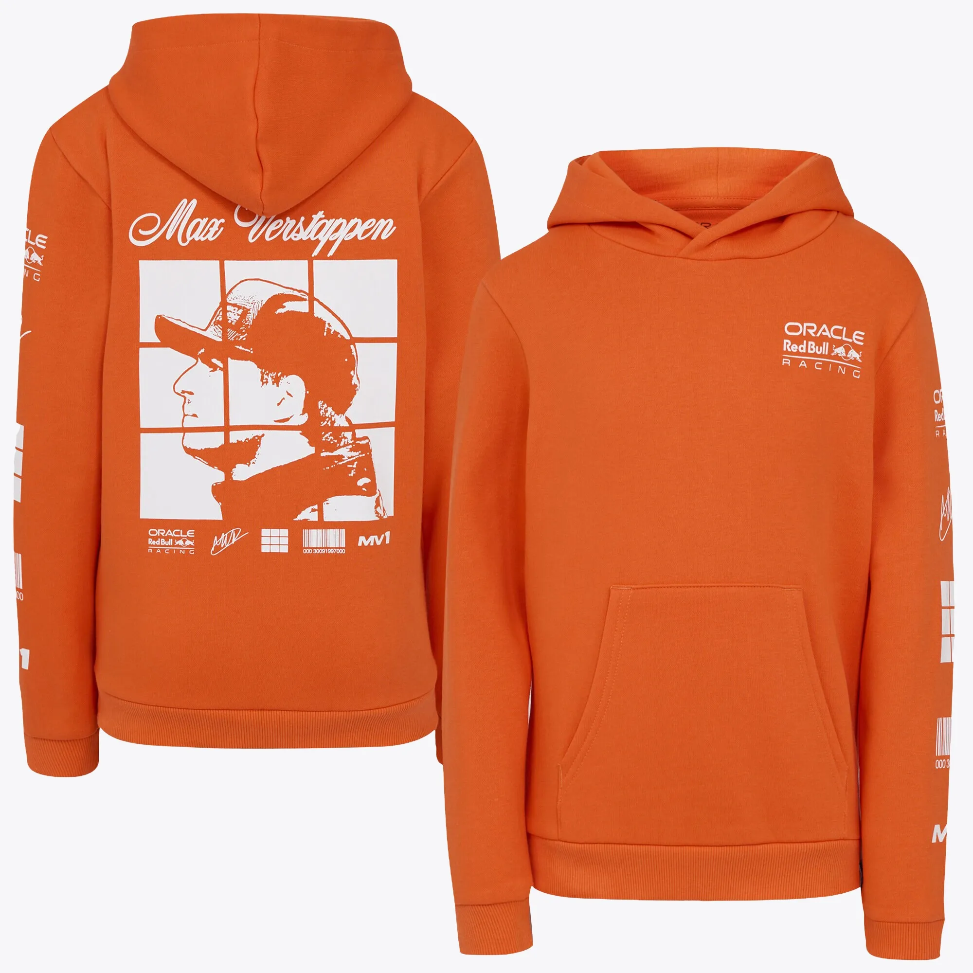 2025 Red Bull Racing MV Puzzle OH Hoodie (Exotic Orange) - Kids