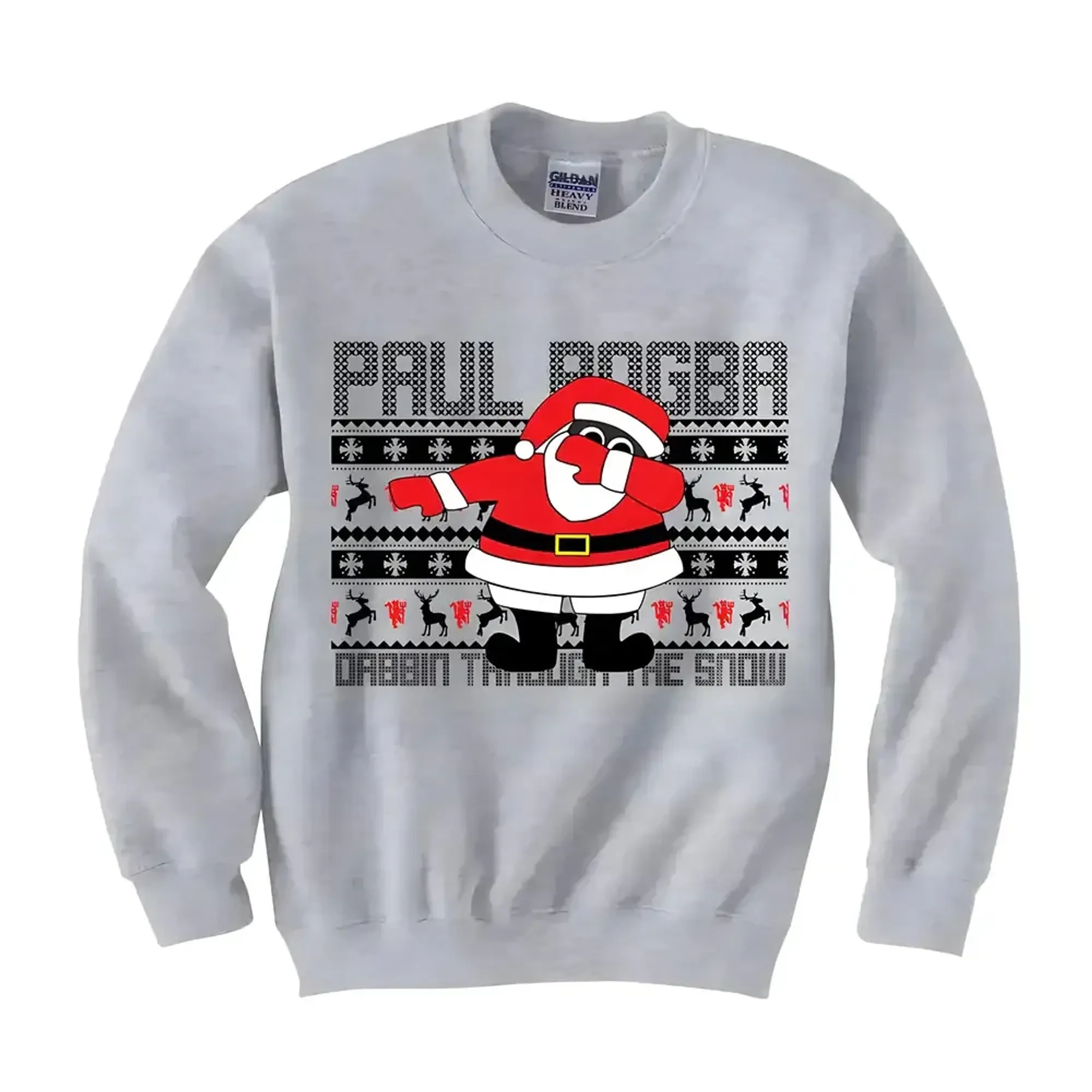 Paul Pogba Christmas Dabbin Jumper (Grey)
