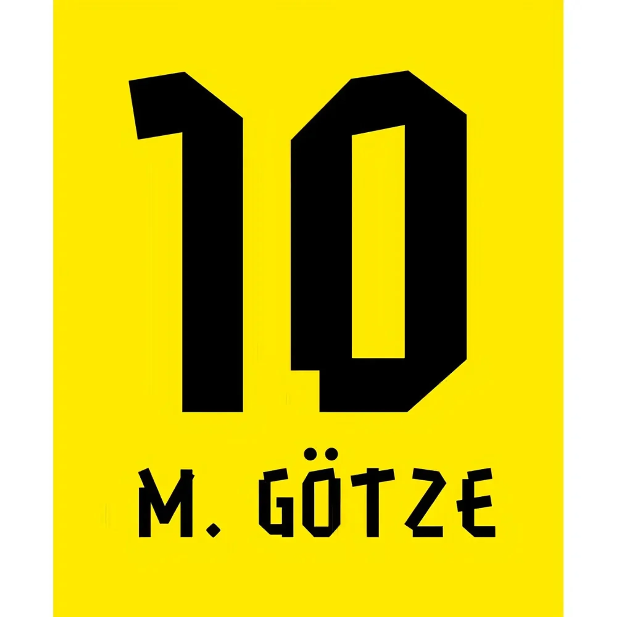 Mario Gotze Borussia Dortmund Hero T-Shirt (Yellow)