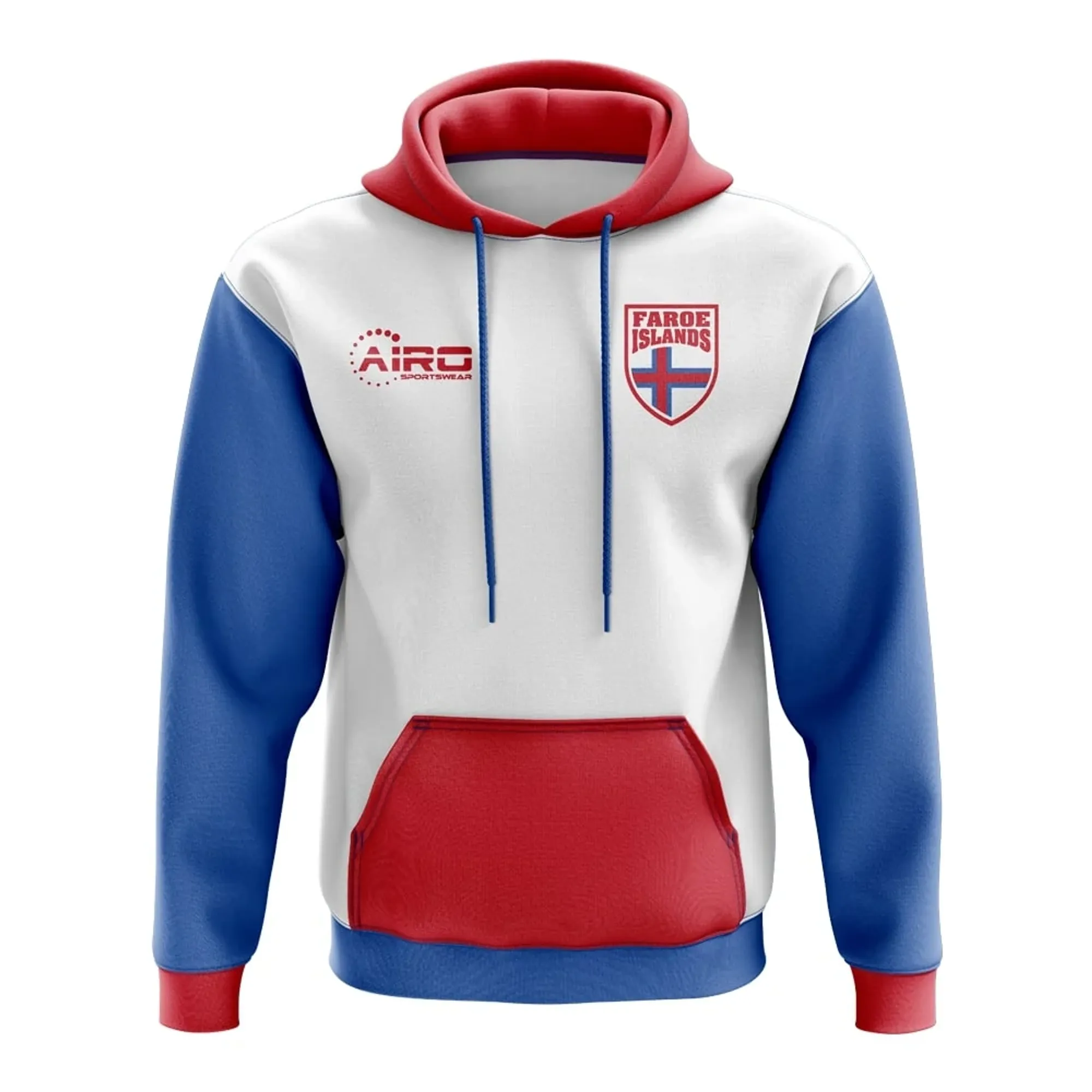 Faroe Islands Concept Country Football Hoody (White)