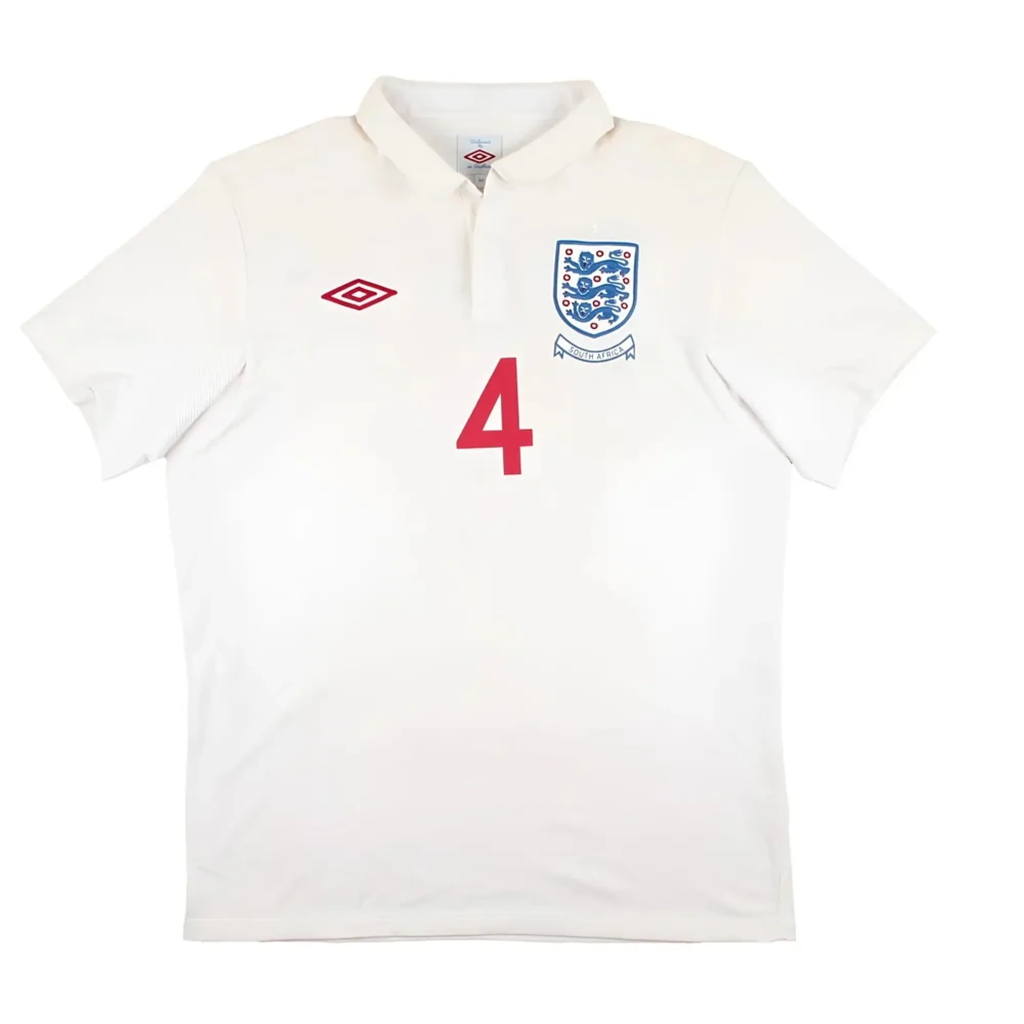 England 2010-12 Home Shirt (Gerrard #4) (L) (Excellent)