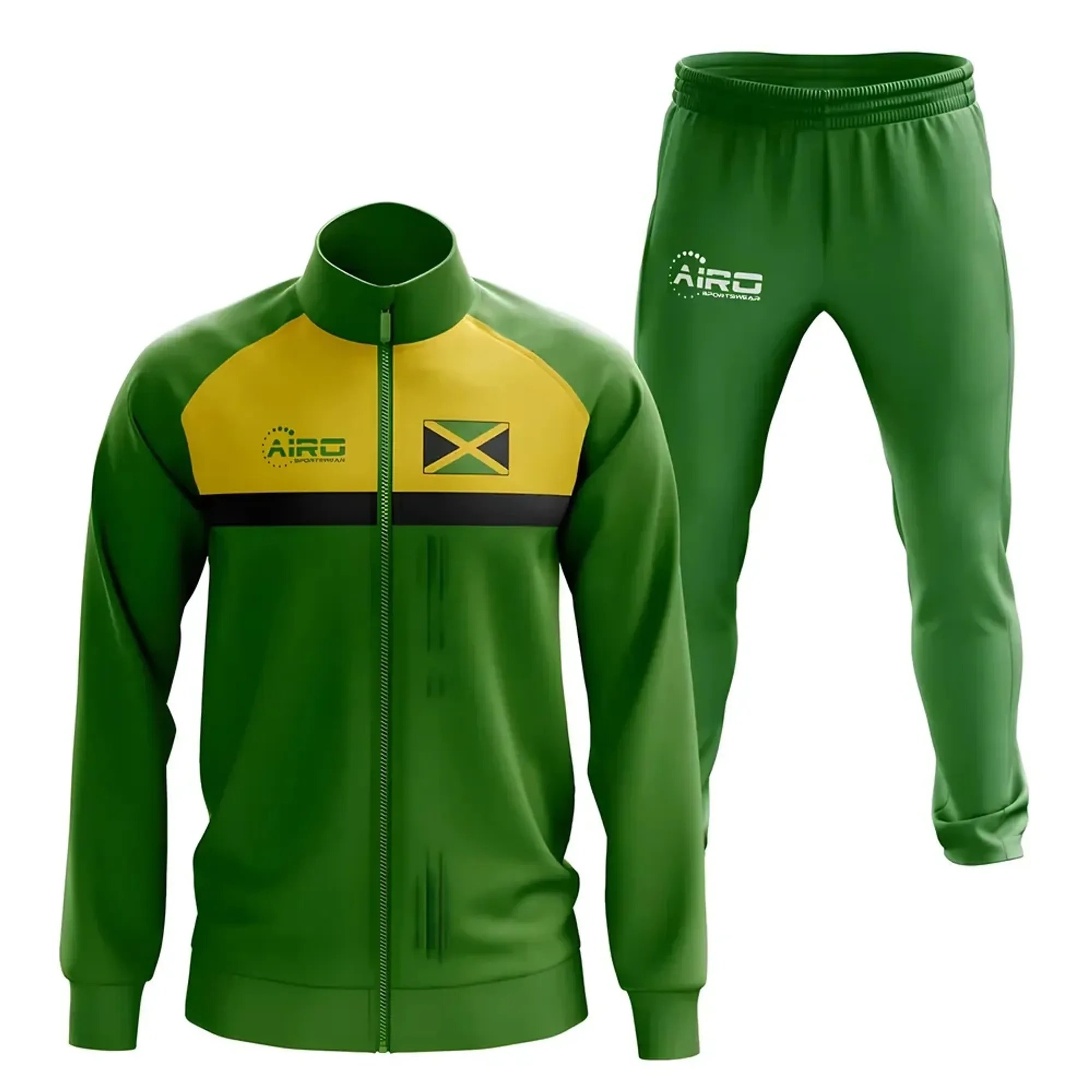 Jamaica Concept Football Tracksuit (Green)