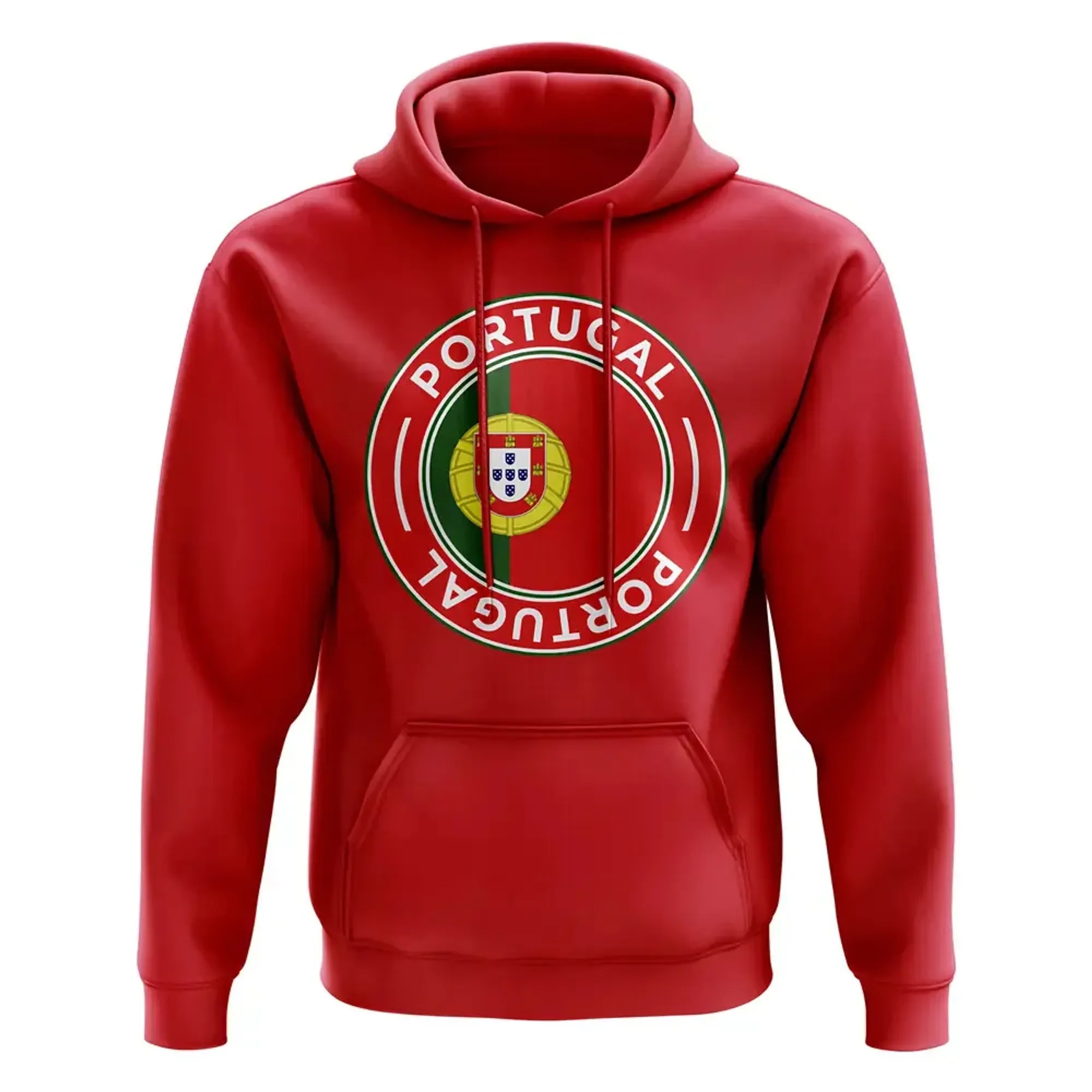 Portugal Football Badge Hoodie (Red)