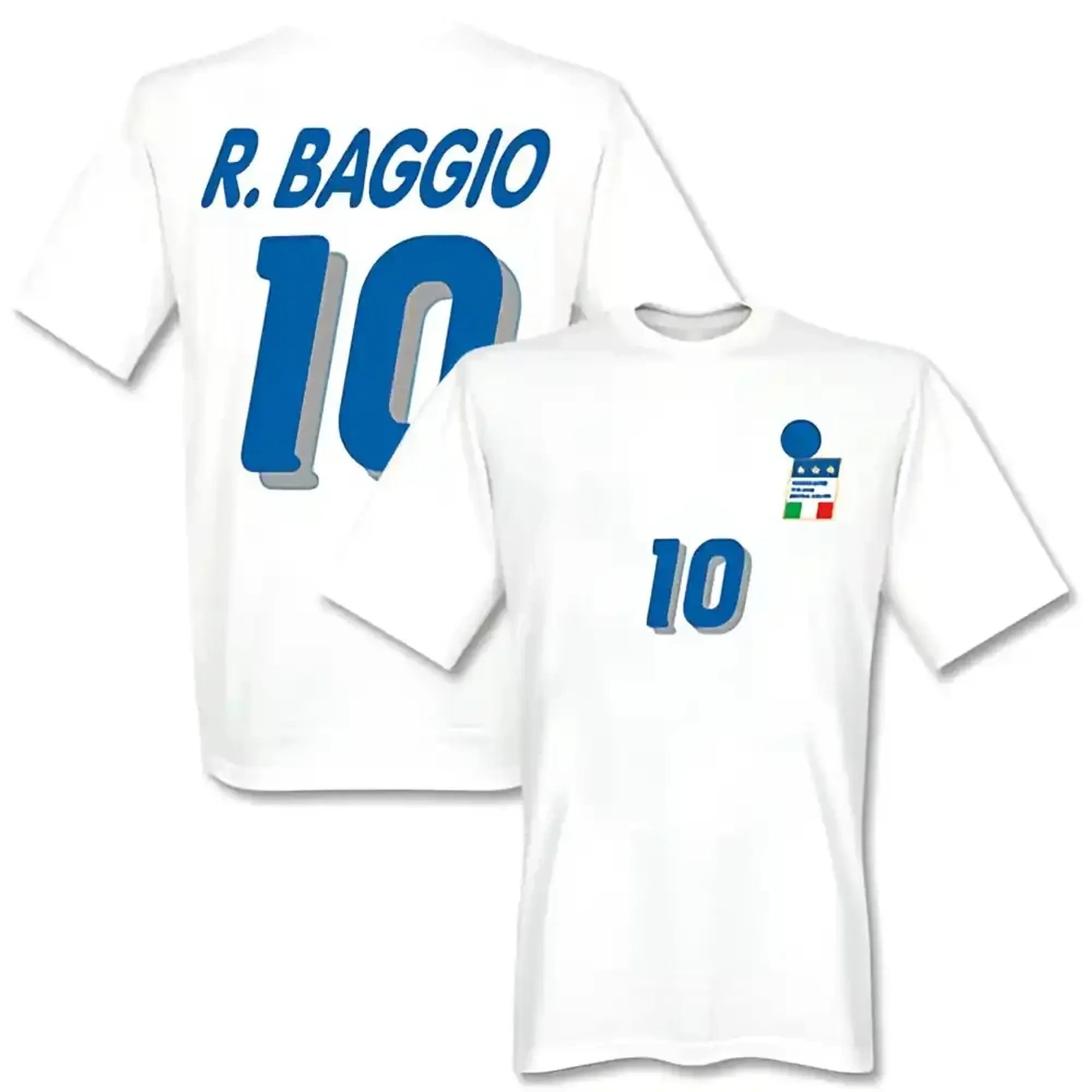 Roberto Baggio Italy 1994 Away T-Shirt (White)