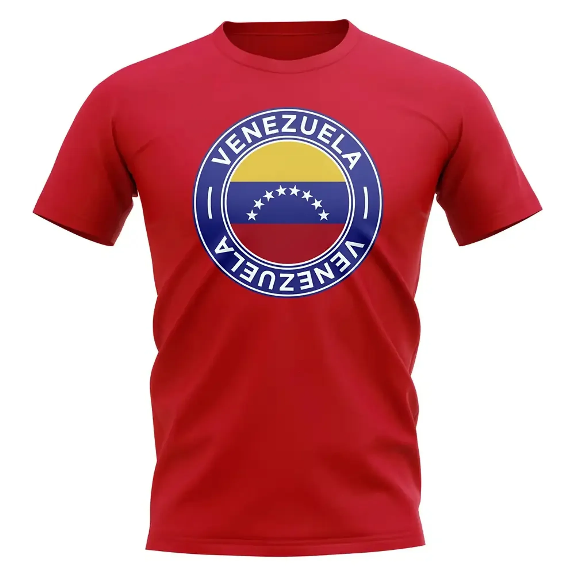 Venezuela Football Badge T-Shirt (Red)
