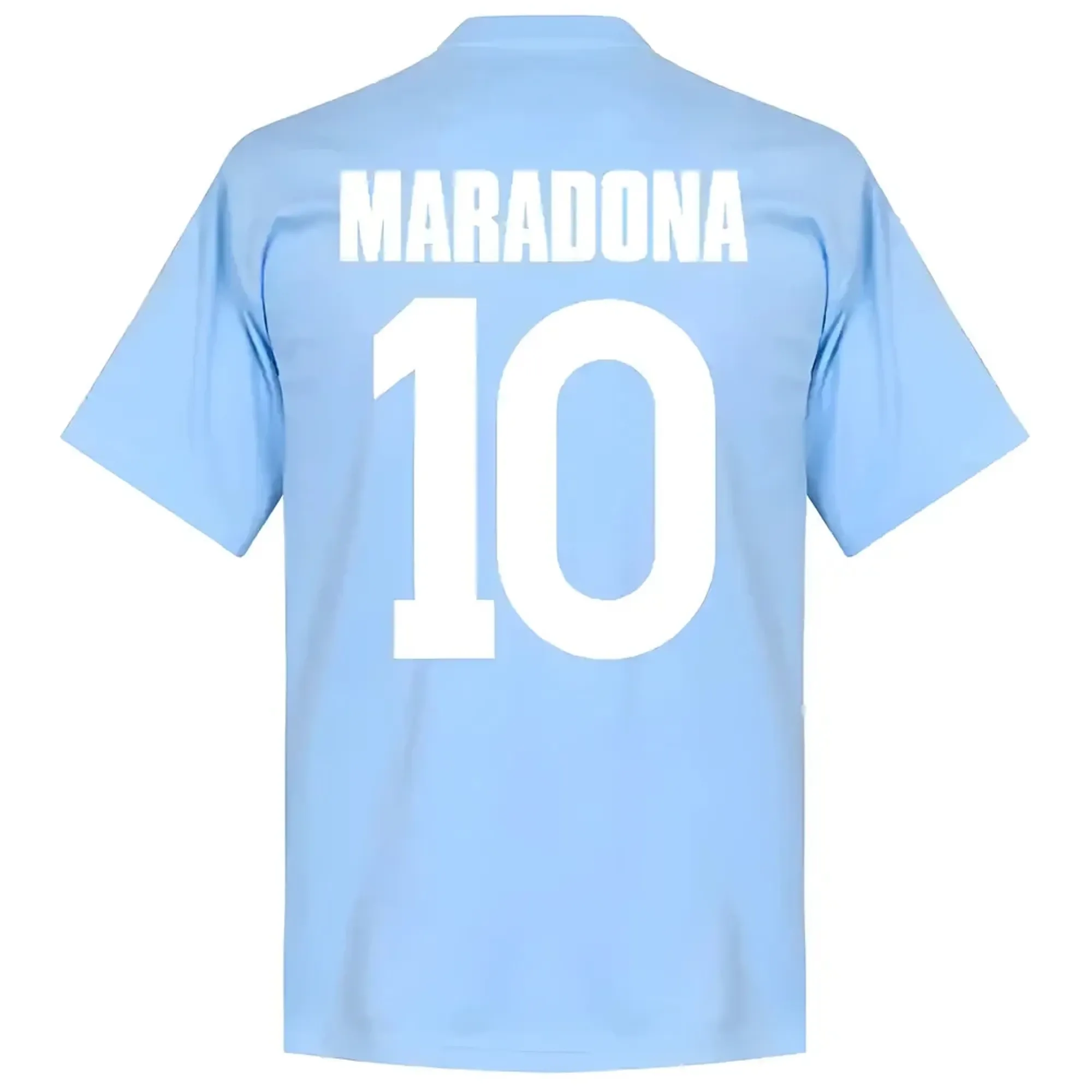 Napoli Maradona 10 Team T-Shirt - Sky