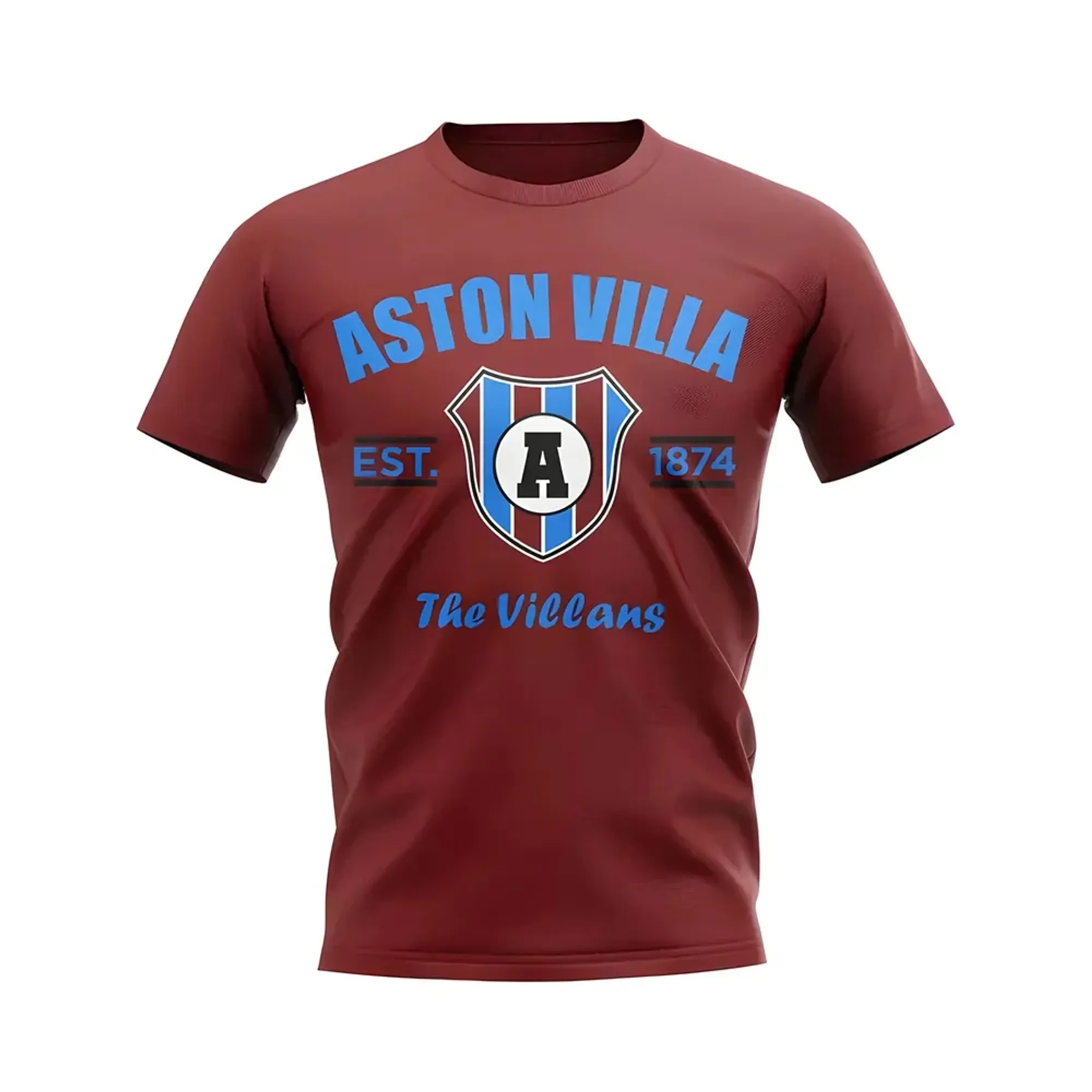 Aston Villa Established Football T-Shirt (Maroon)