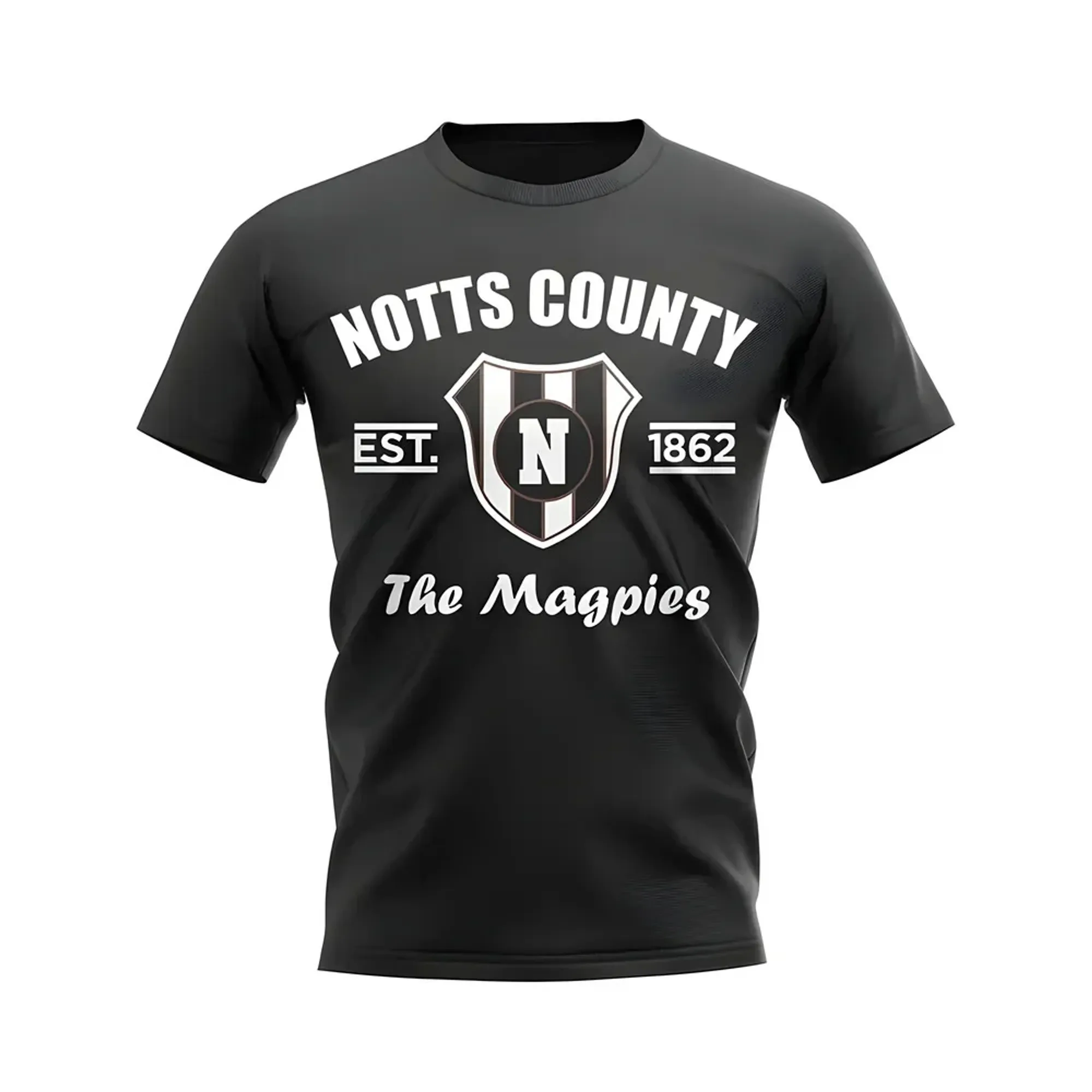 Notts County Established Football T-Shirt (Black)