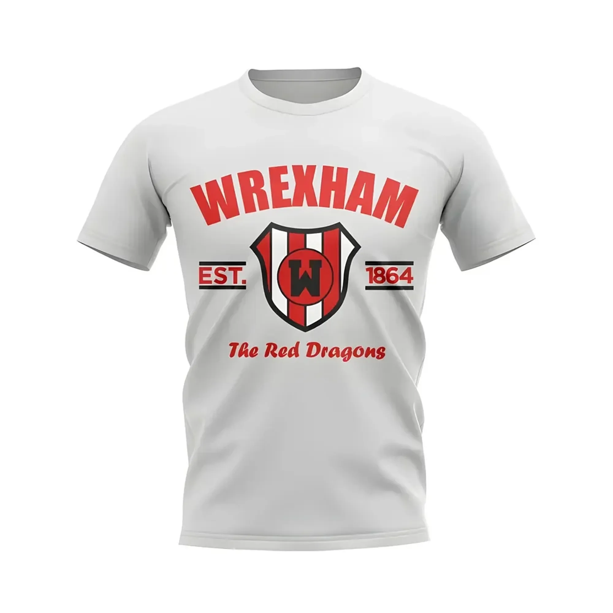 Wrexham Established Football T-Shirt (White)