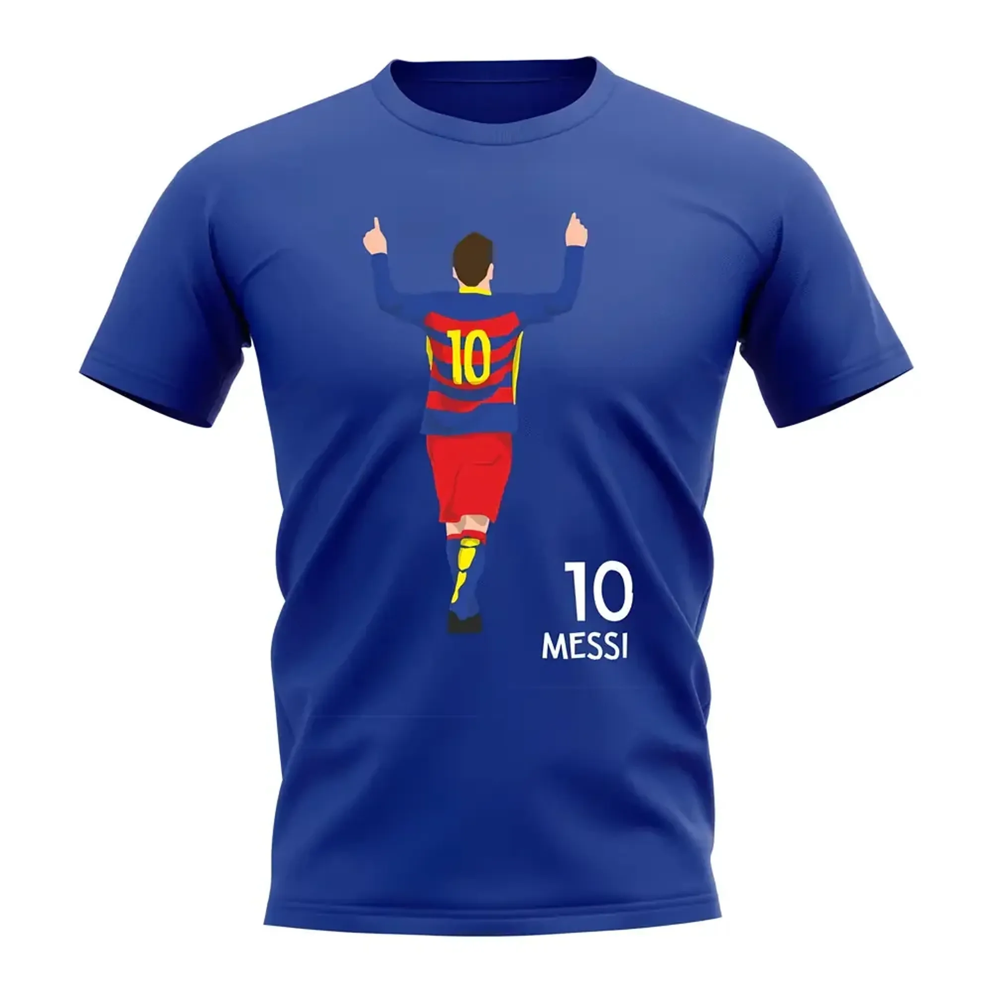 Lionel Messi Barcelona Player Graphic T-Shirt (Blue)