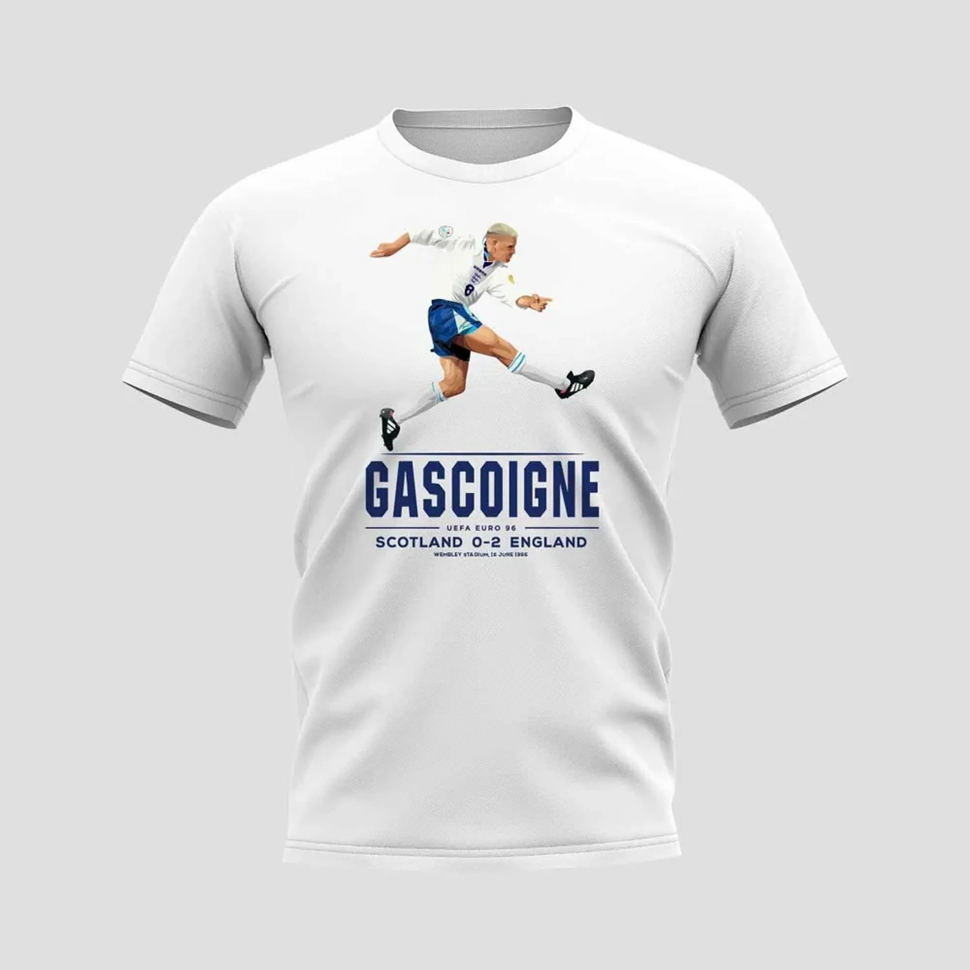 Paul Gascoigne Player T-Shirt (White)