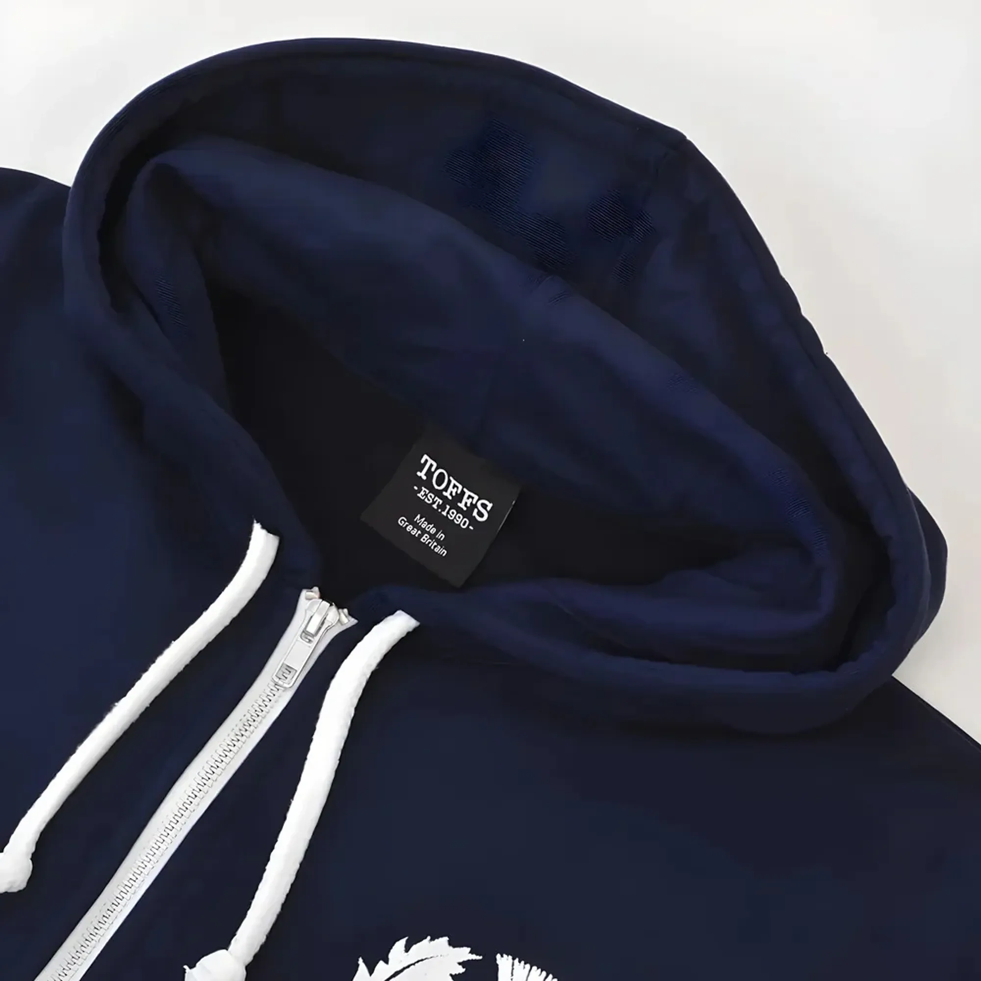 Scotland 1925 Vintage Rugby Zipped Hoodie - Navy