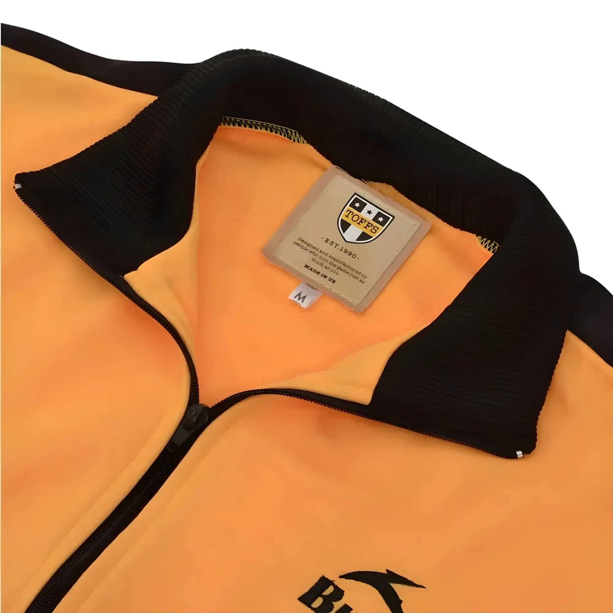 BUKTA Track Top Amber with Black Panels/Cuffs/W'Band