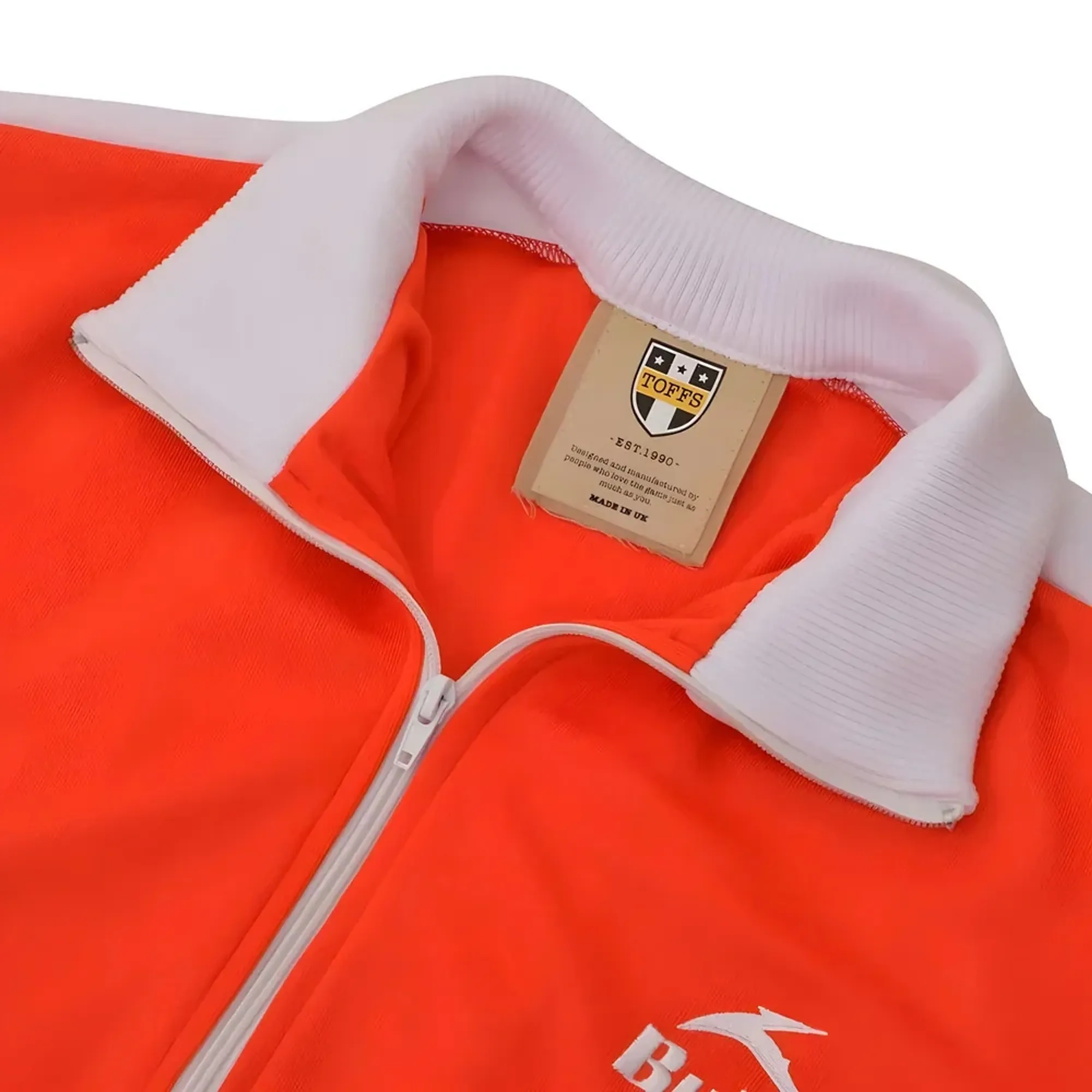 BUKTA Heritage Track Top Red with White Panels/Cuffs/W'Band