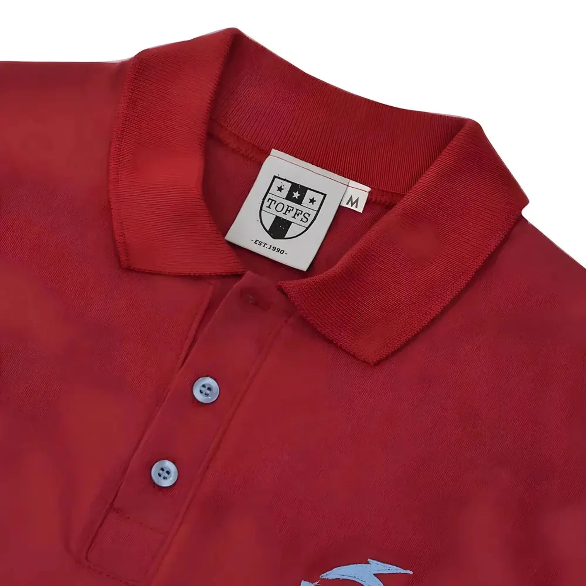 BUKTA Heritage Polo Claret with Sky Cuffs