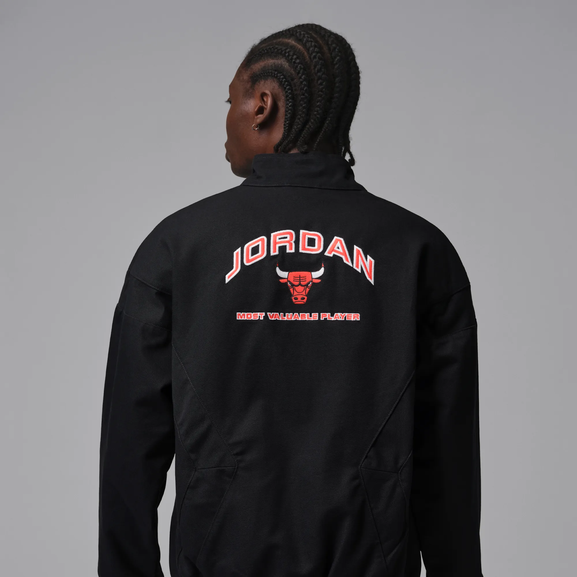 Nike Jordan Flight Men's Graphic Workwear Jacket - Black - Cotton