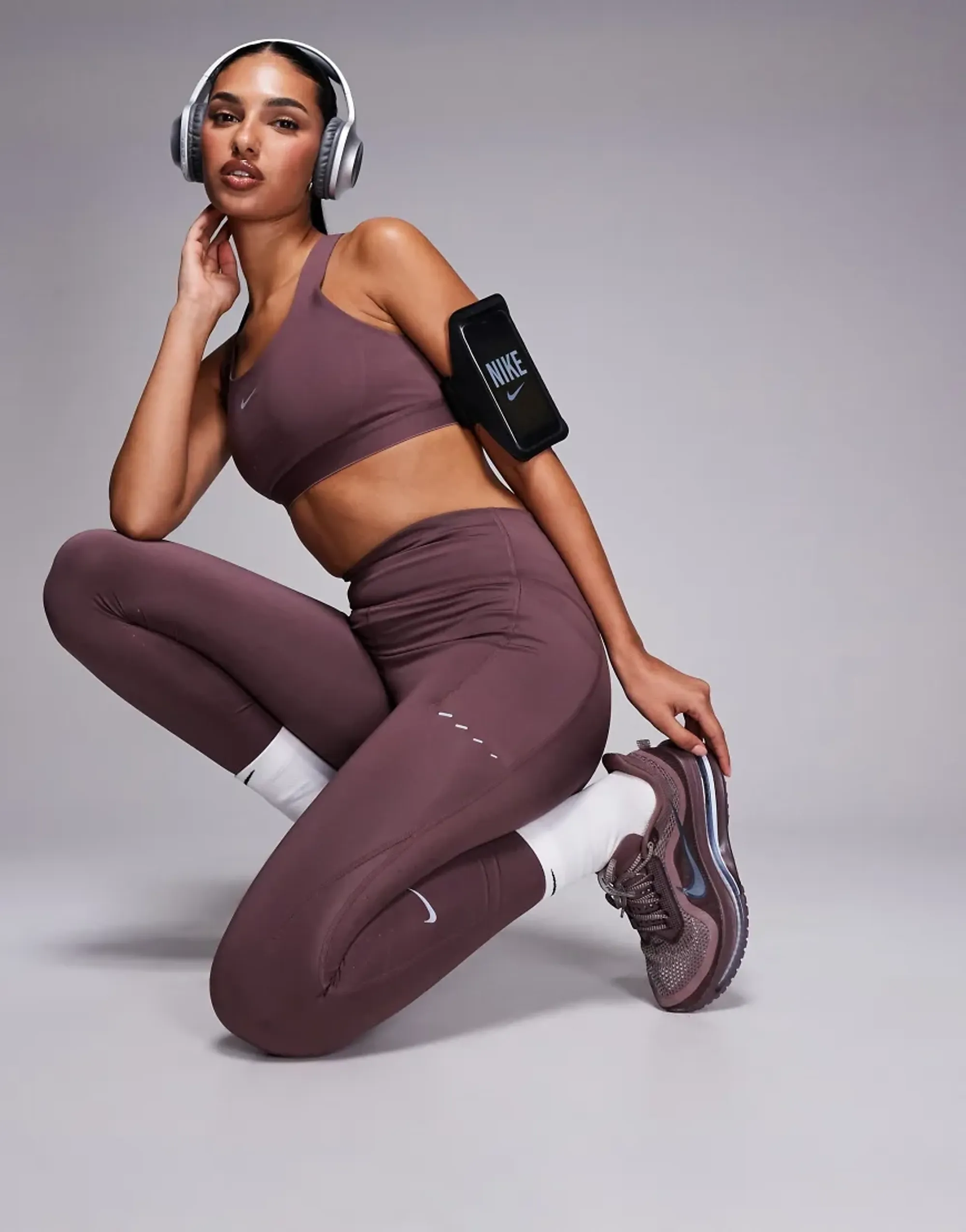 Nike Running Pegasus Premium Trainers In Dark Purple-Brown