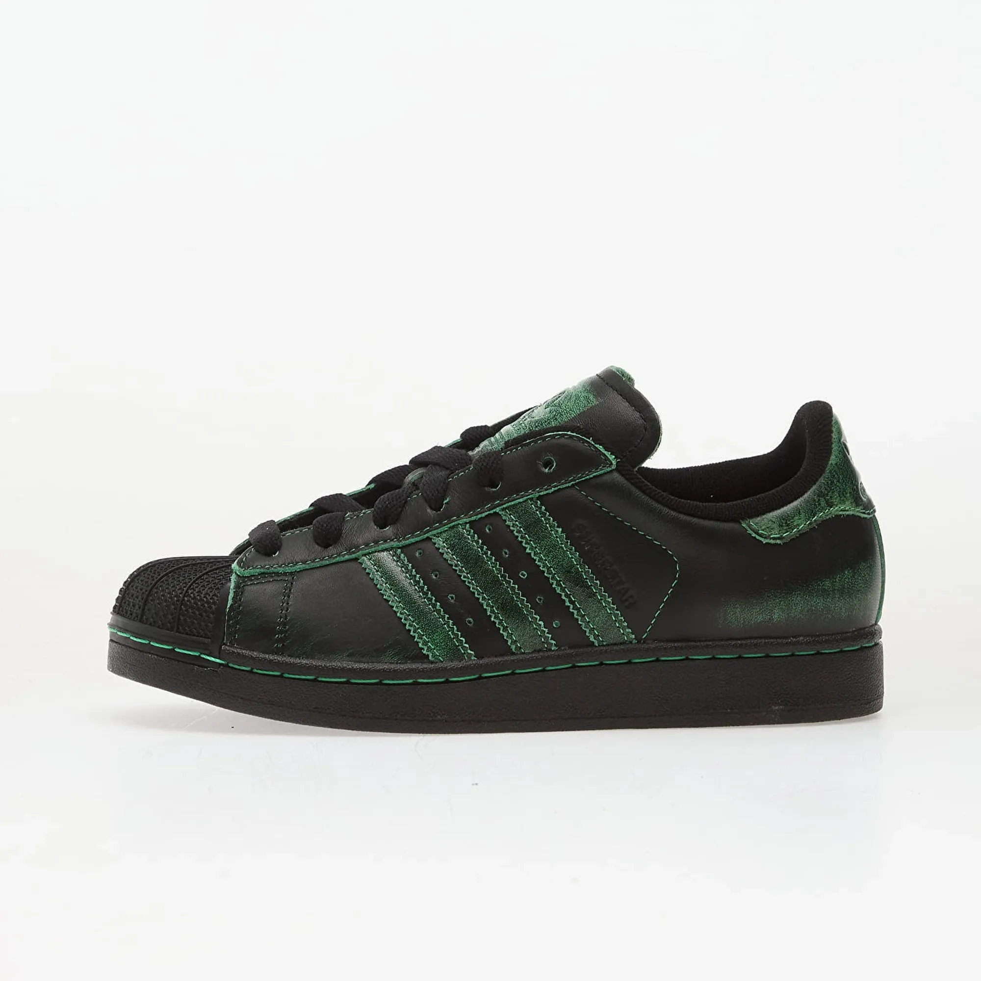 Sneakers Adidas Superstar Ii W Core Black/ Core Black/ Semi Screaming Green Eur 38 2/3