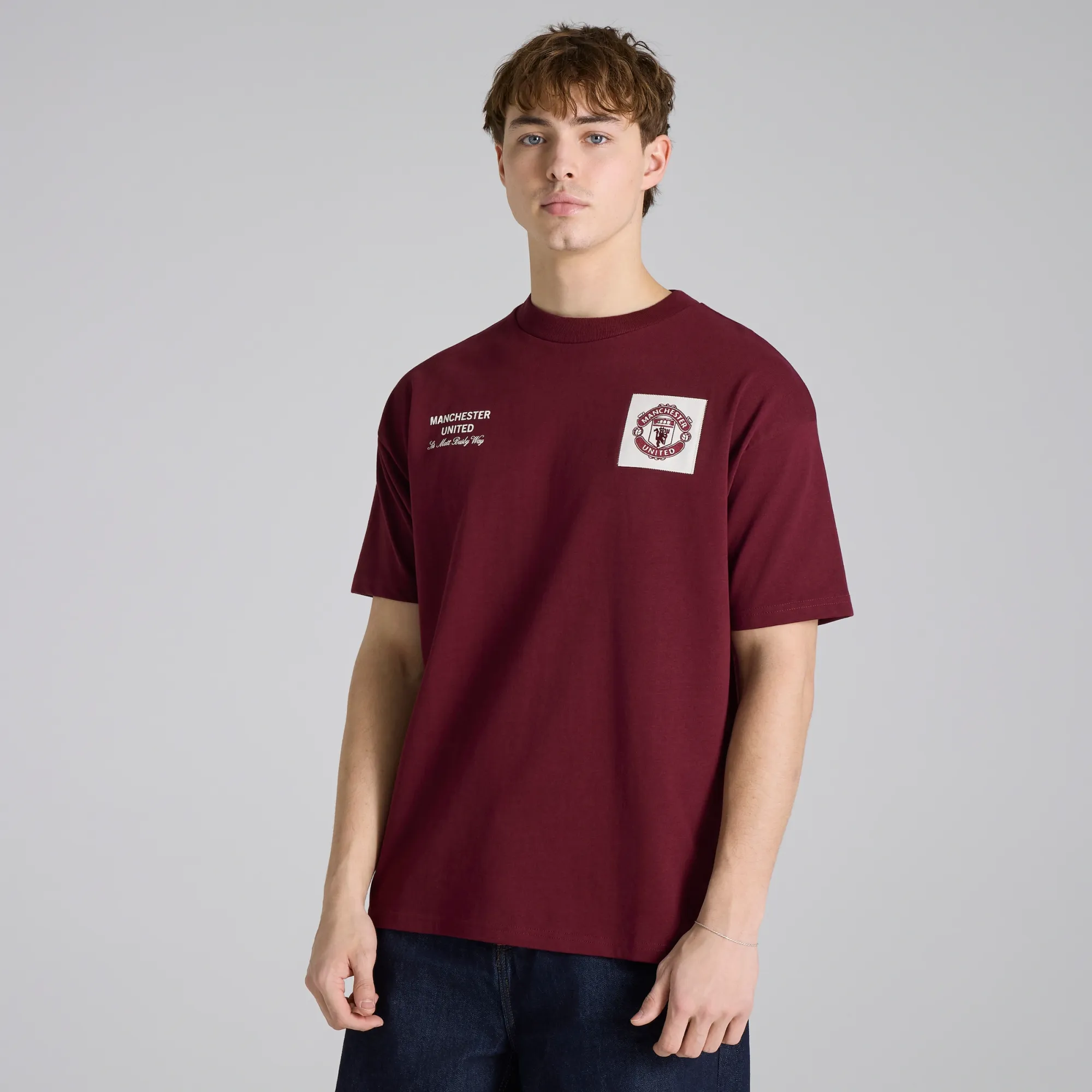 Manchester United Theatre of Dreams T-Shirt Burgundy